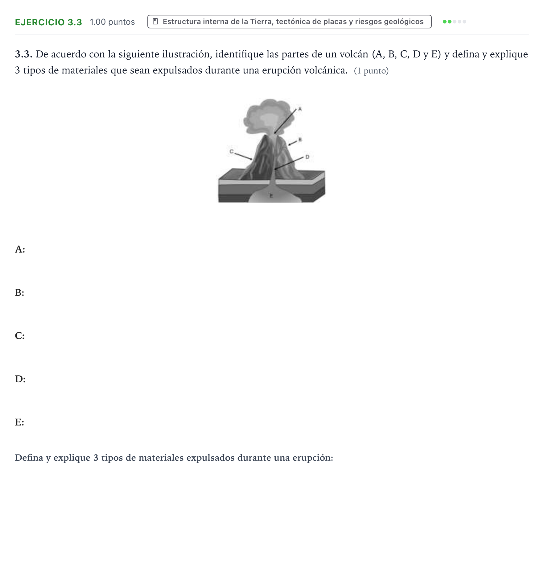 Enunciado: Ejercicio 3.3 · Ciencias Generales PAU Valencia Extraordinaria 2025