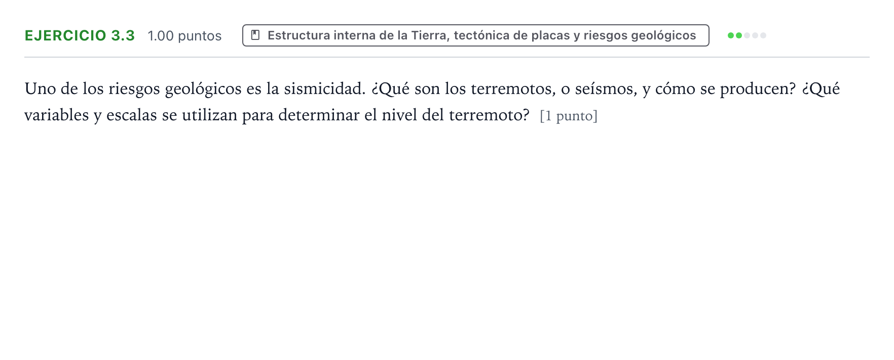Enunciado: Ejercicio 3.3 · Ciencias Generales PAU Valencia Extraordinaria solapamiento 2025