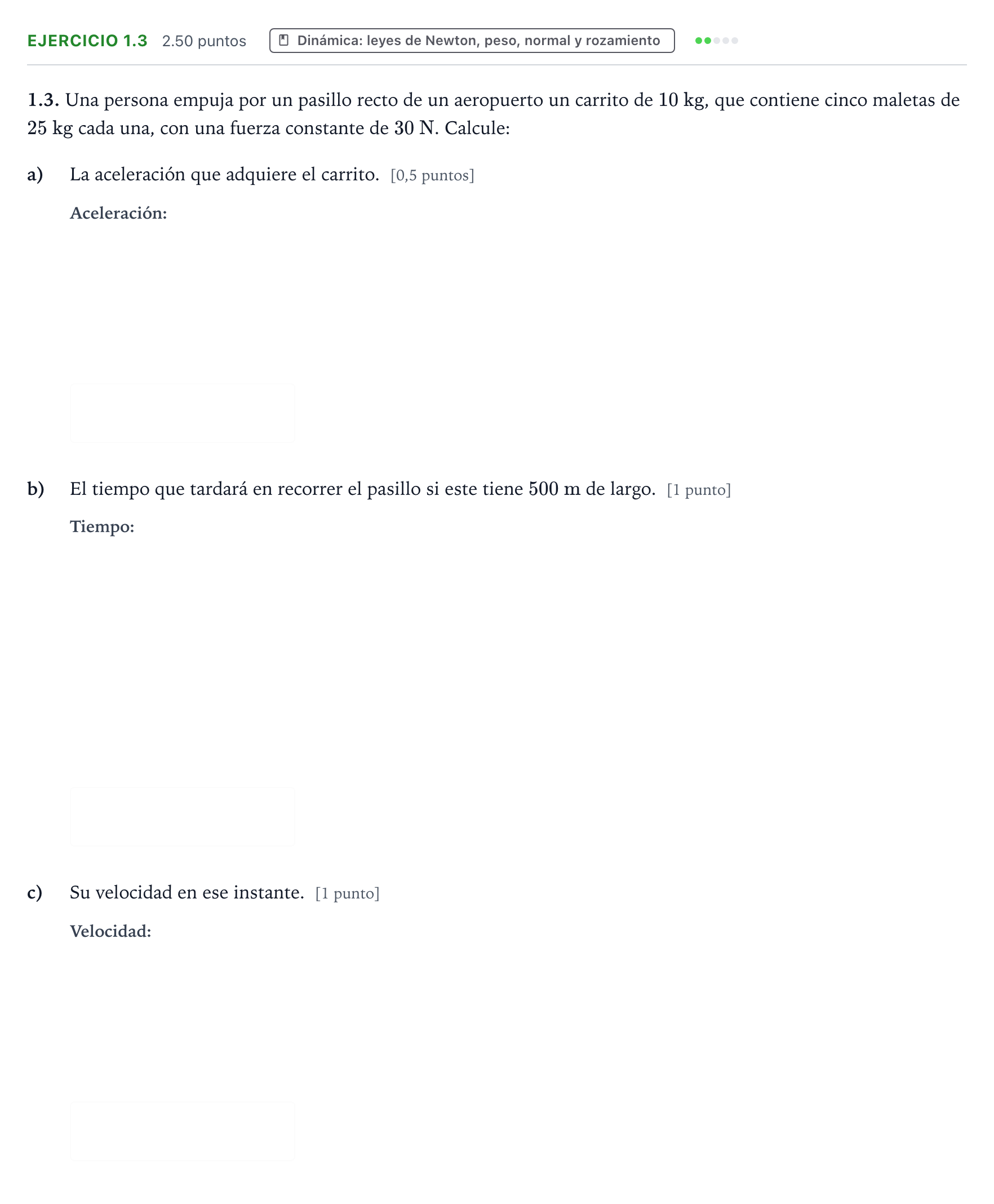 Enunciado: Ejercicio 1.3 · Ciencias Generales PAU Valencia Ordinaria 2025