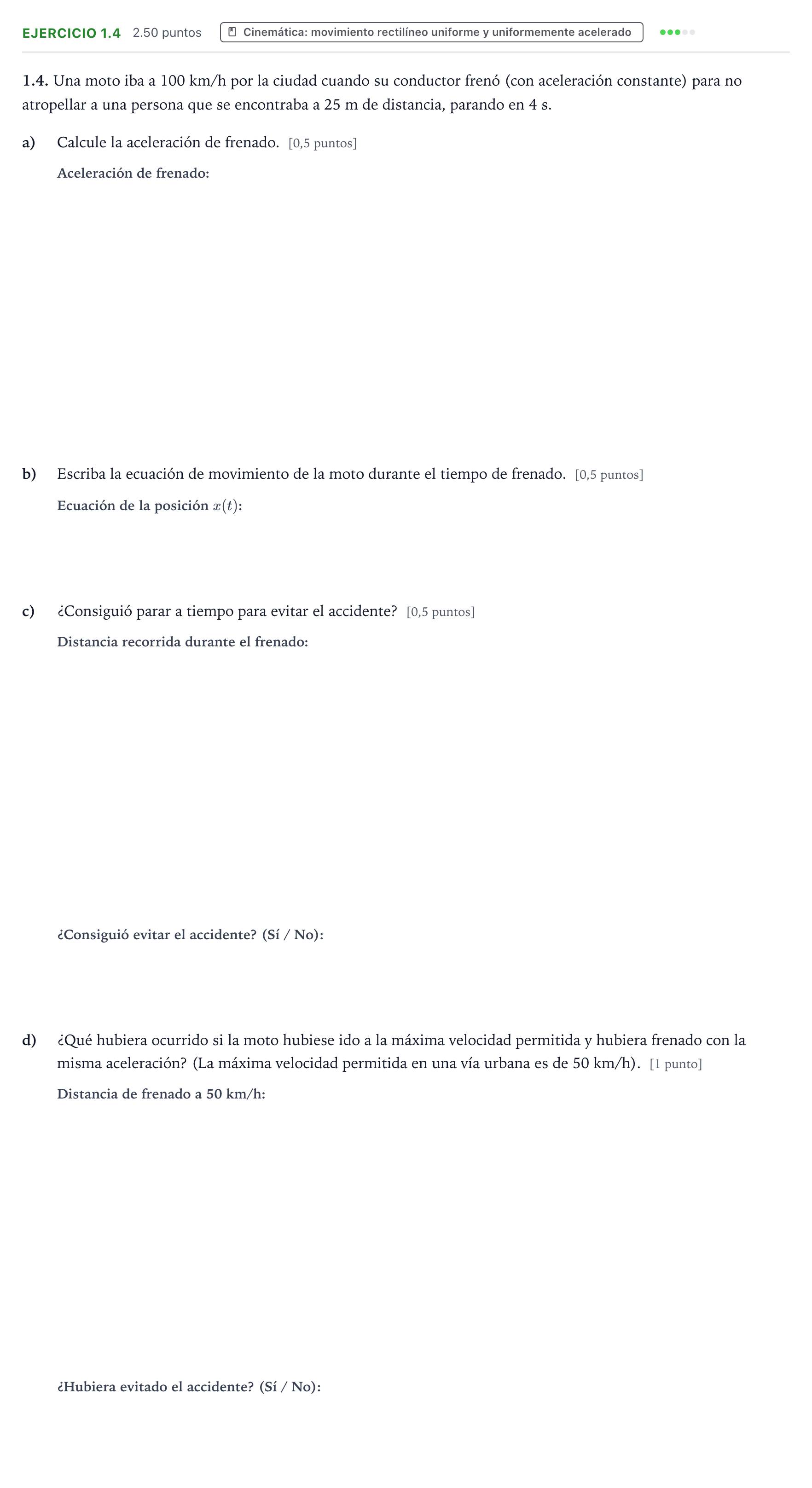Enunciado: Ejercicio 1.4 · Ciencias Generales PAU Valencia Ordinaria 2025
