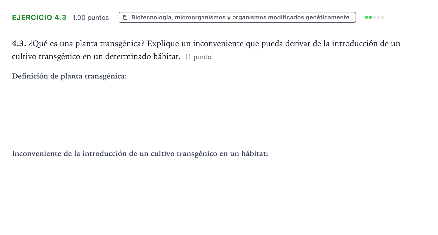 Enunciado: Ejercicio 4.3 · Ciencias Generales PAU Valencia Ordinaria solapamiento 2025
