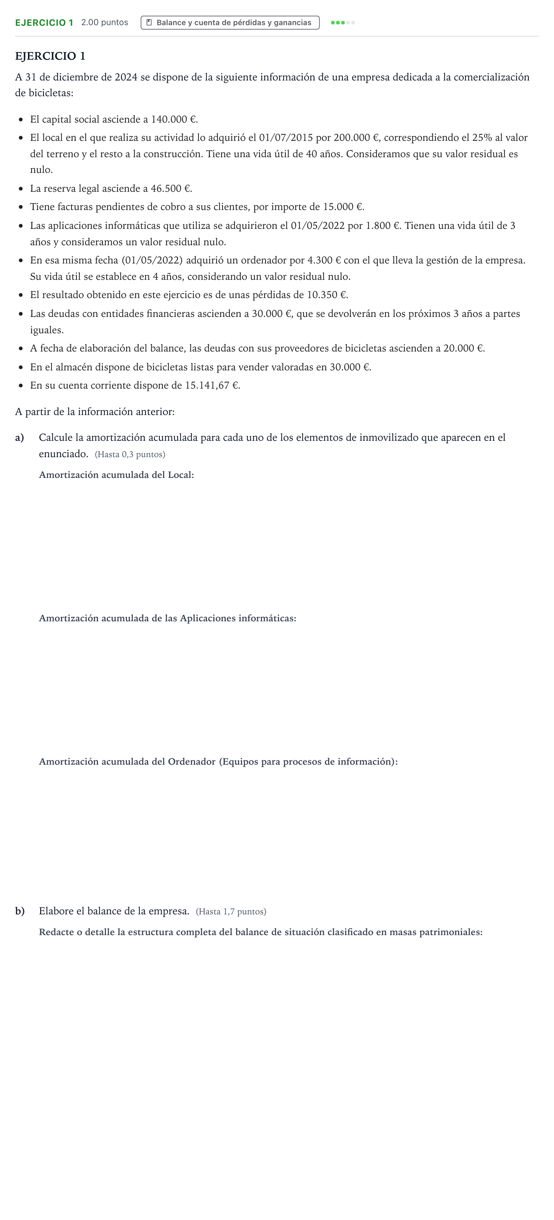 Enunciado: Ejercicio 1 · Empresa y Diseño de Modelos de Negocio PAU Valencia Extraordinaria DANA 2025