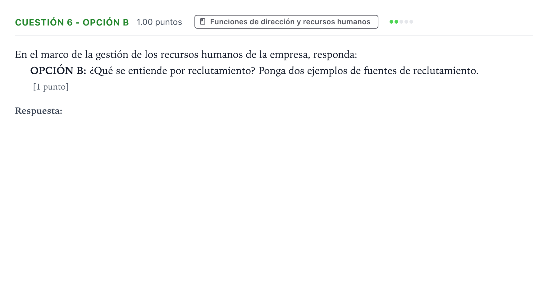 Enunciado: Cuestión 6 - Opción B · Empresa y Diseño de Modelos de Negocio PAU Valencia Extraordinaria 2025