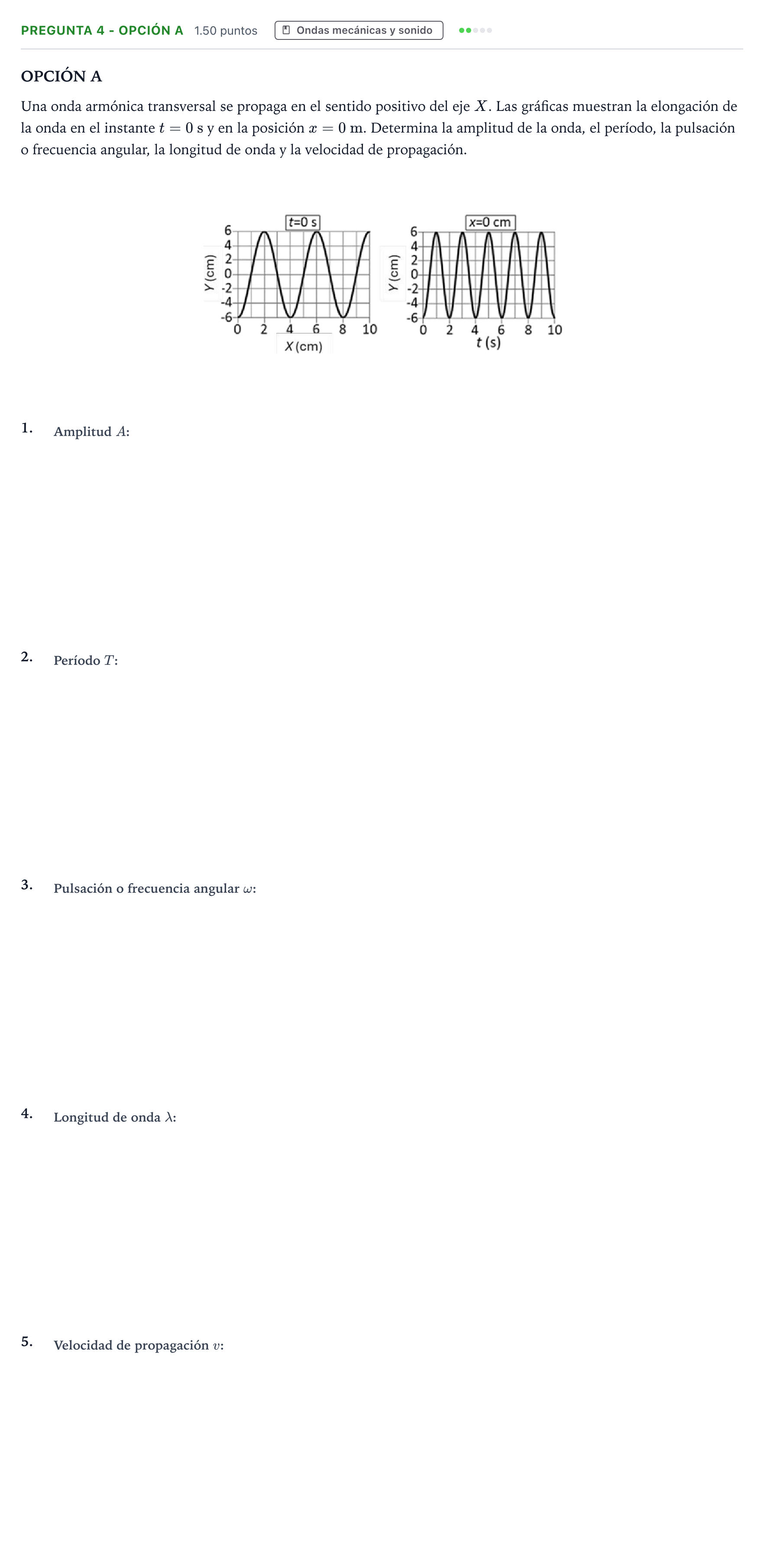 Enunciado: Pregunta 4 - Opción A · Física PAU Valencia Ordinaria 2025