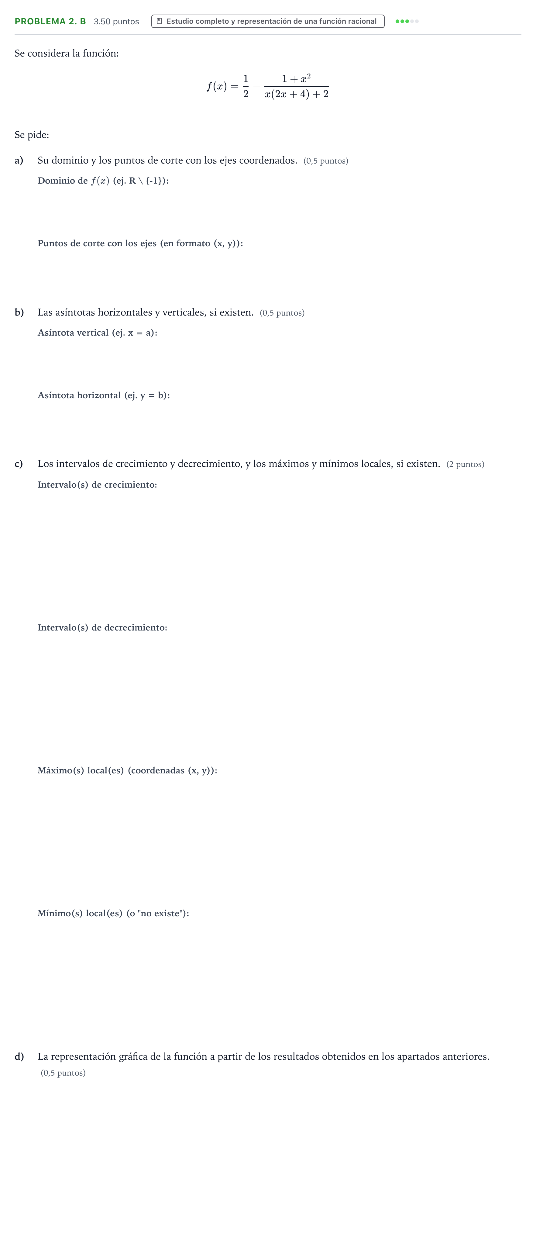 Enunciado: Problema 2. B · Matemáticas aplicadas a las Ciencias Sociales II PAU Valencia Extraordinaria 2025