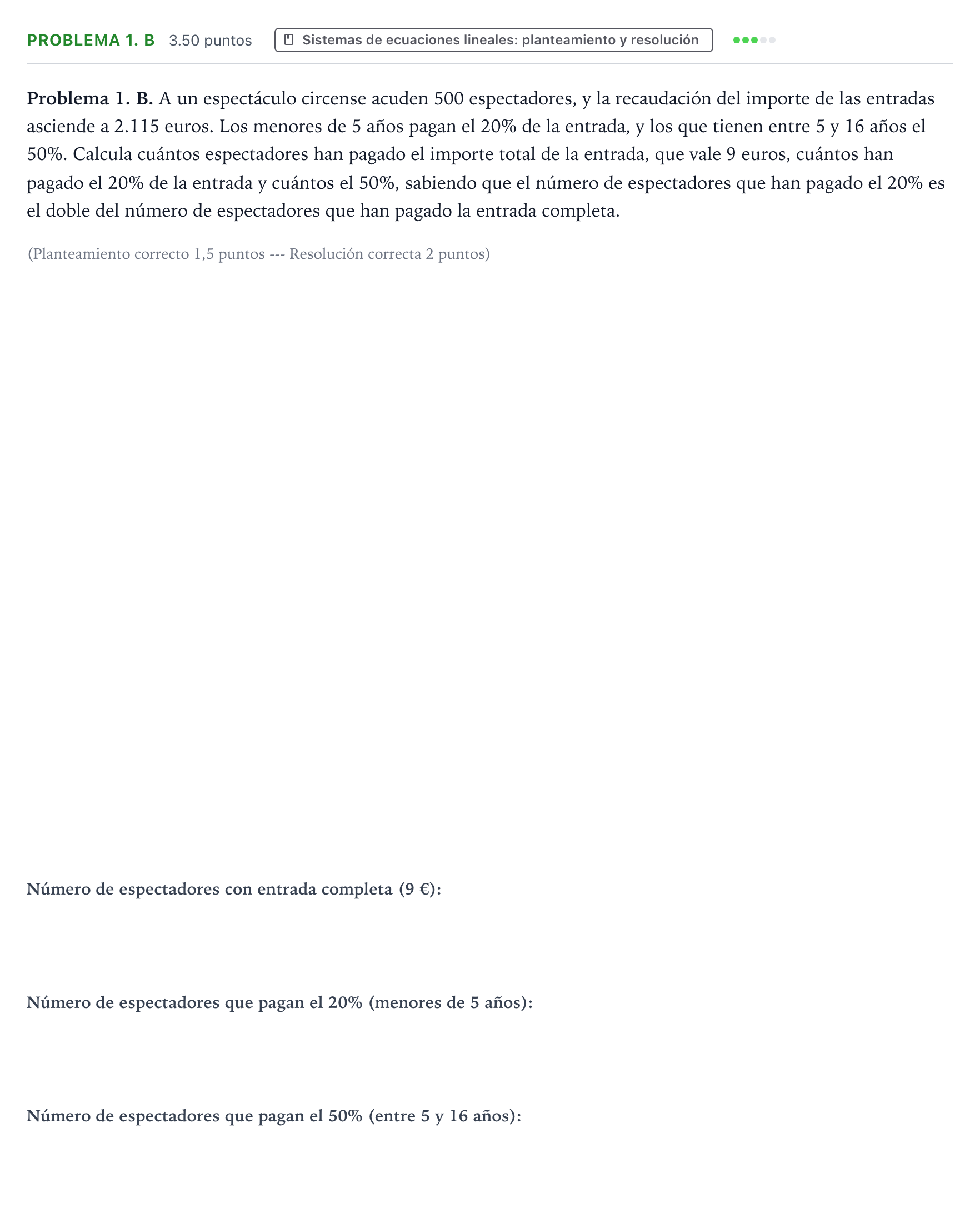 Enunciado: Problema 1. B · Matemáticas aplicadas a las Ciencias Sociales II PAU Valencia Ordinaria 2025