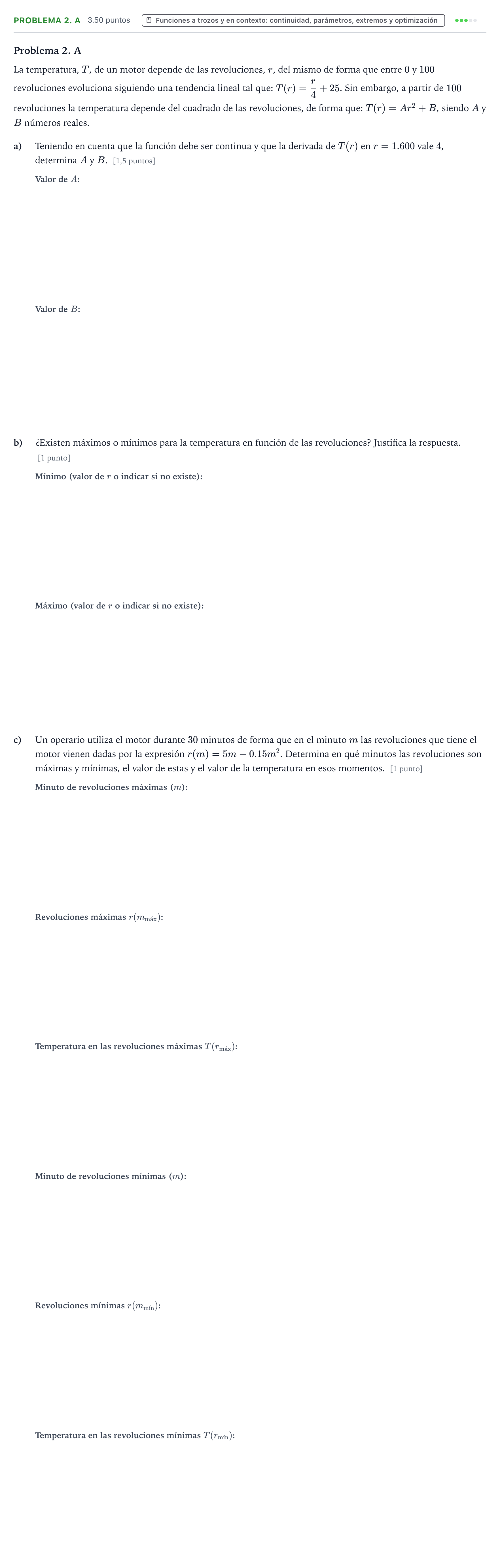 Enunciado: Problema 2. A · Matemáticas aplicadas a las Ciencias Sociales II PAU Valencia Ordinaria solapamiento 2025
