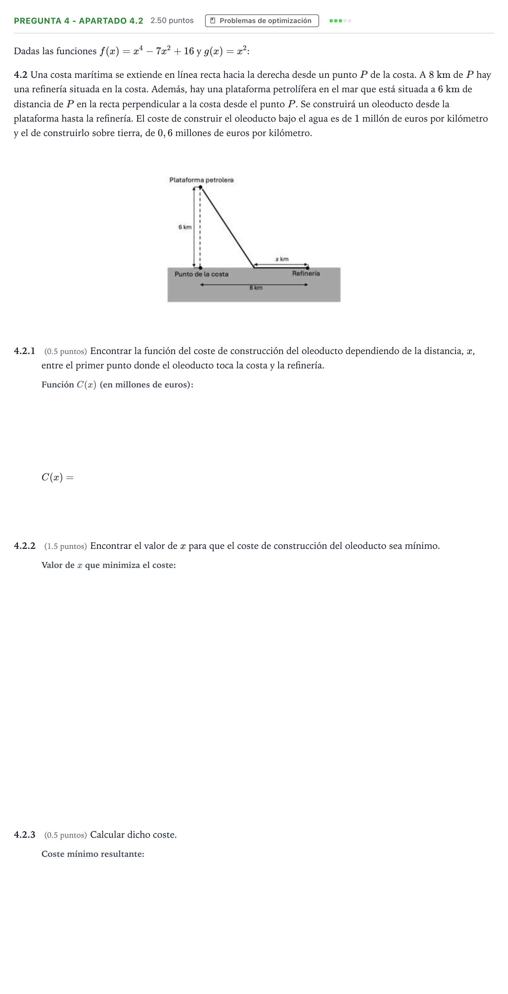 Enunciado: Pregunta 4 - Apartado 4.2 · Matemáticas II PAU Valencia Extraordinaria DANA 2025