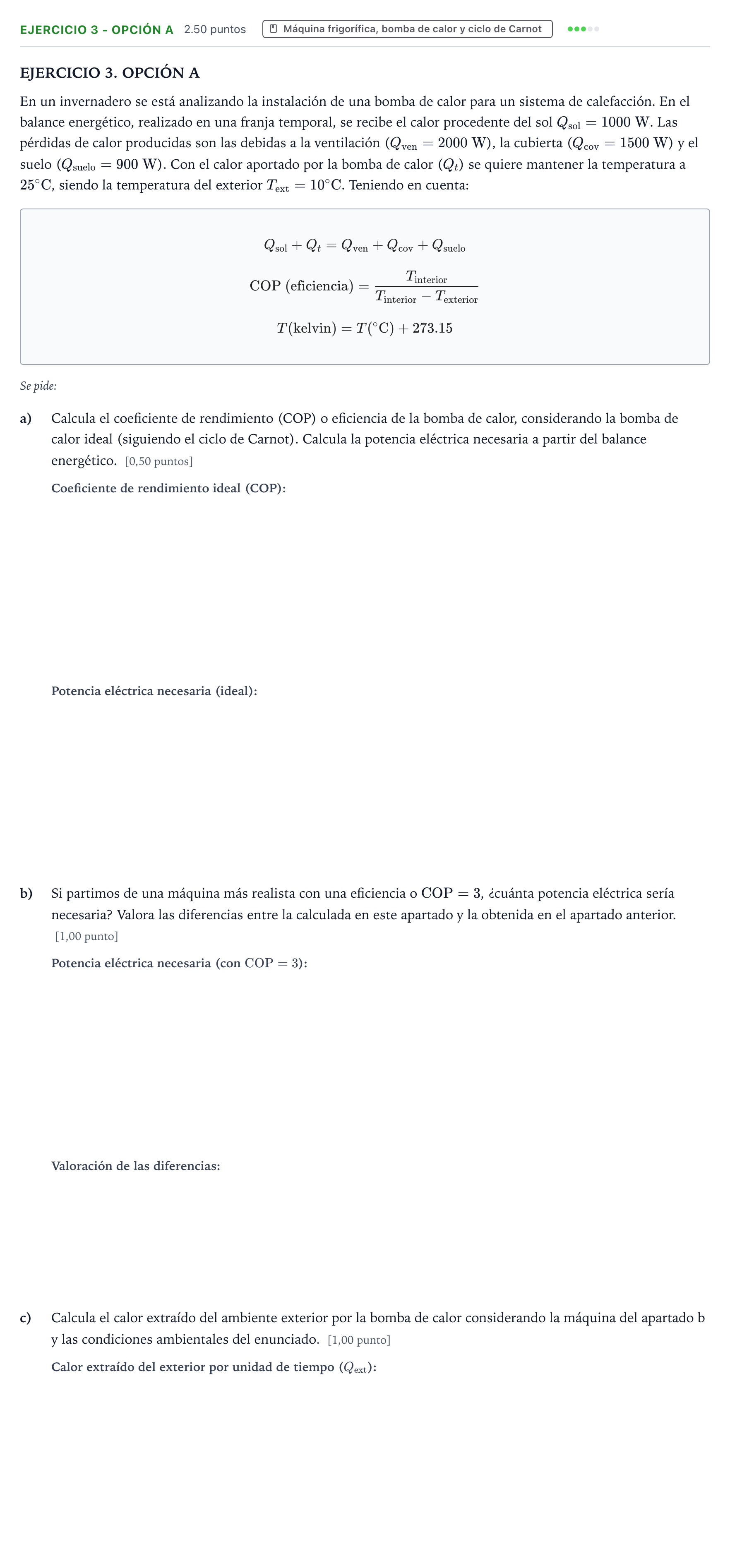 Enunciado: Ejercicio 3 - Opción A · Tecnología e Ingeniería II PAU Valencia Extraordinaria 2025