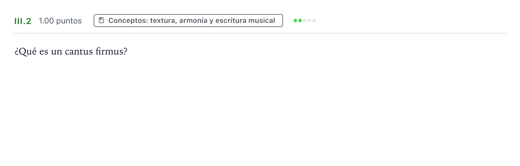 Enunciado: Ejercicio III.2 · Análisis Musical II PAU Valencia Ordinaria 2024