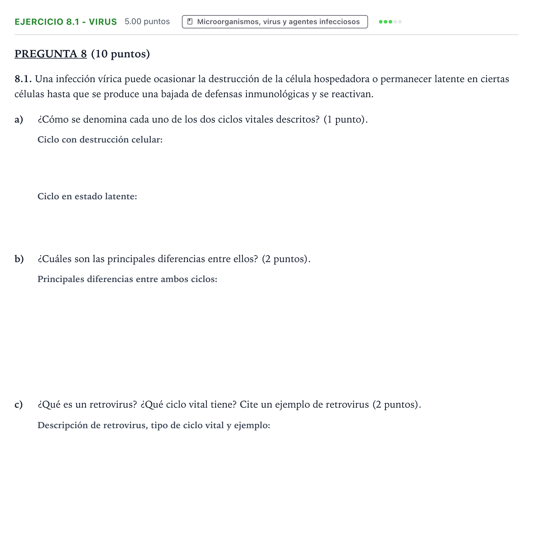 Enunciado: Ejercicio 8.1 - Virus · Biología PAU Valencia Ordinaria 2024