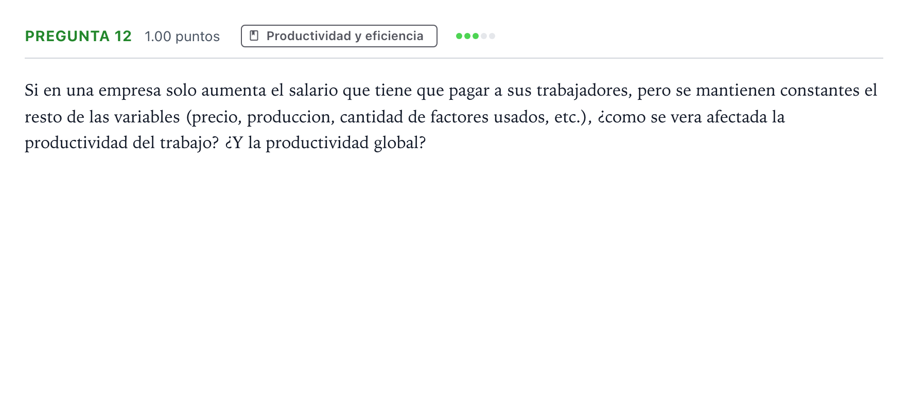 Enunciado: Pregunta 12 · Empresa y Diseño de Modelos de Negocio PAU Valencia Extraordinaria 2024
