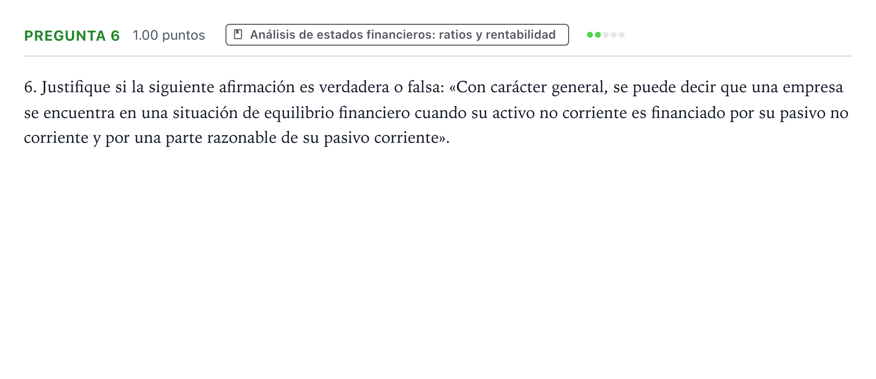 Enunciado: Pregunta 6 · Empresa y Diseño de Modelos de Negocio PAU Valencia Extraordinaria 2024