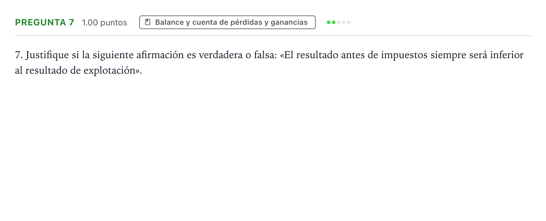 Enunciado: Pregunta 7 · Empresa y Diseño de Modelos de Negocio PAU Valencia Extraordinaria 2024