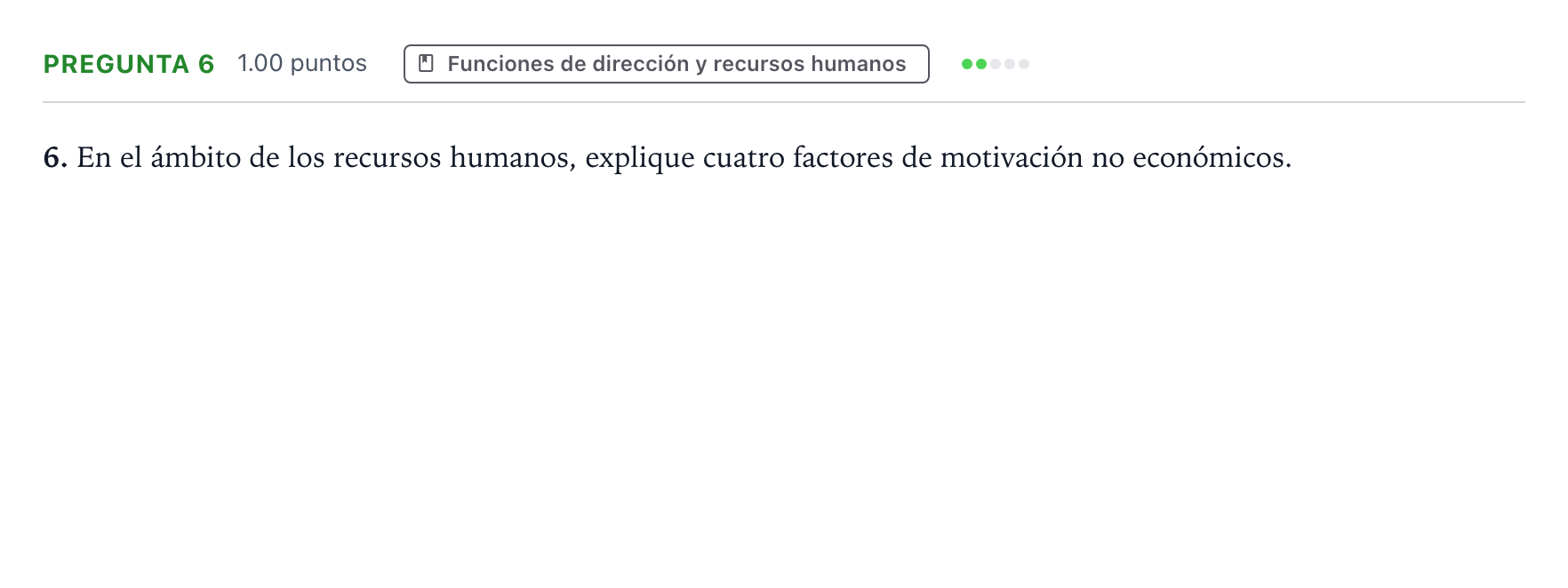 Enunciado: Pregunta 6 · Empresa y Diseño de Modelos de Negocio PAU Valencia Ordinaria 2024