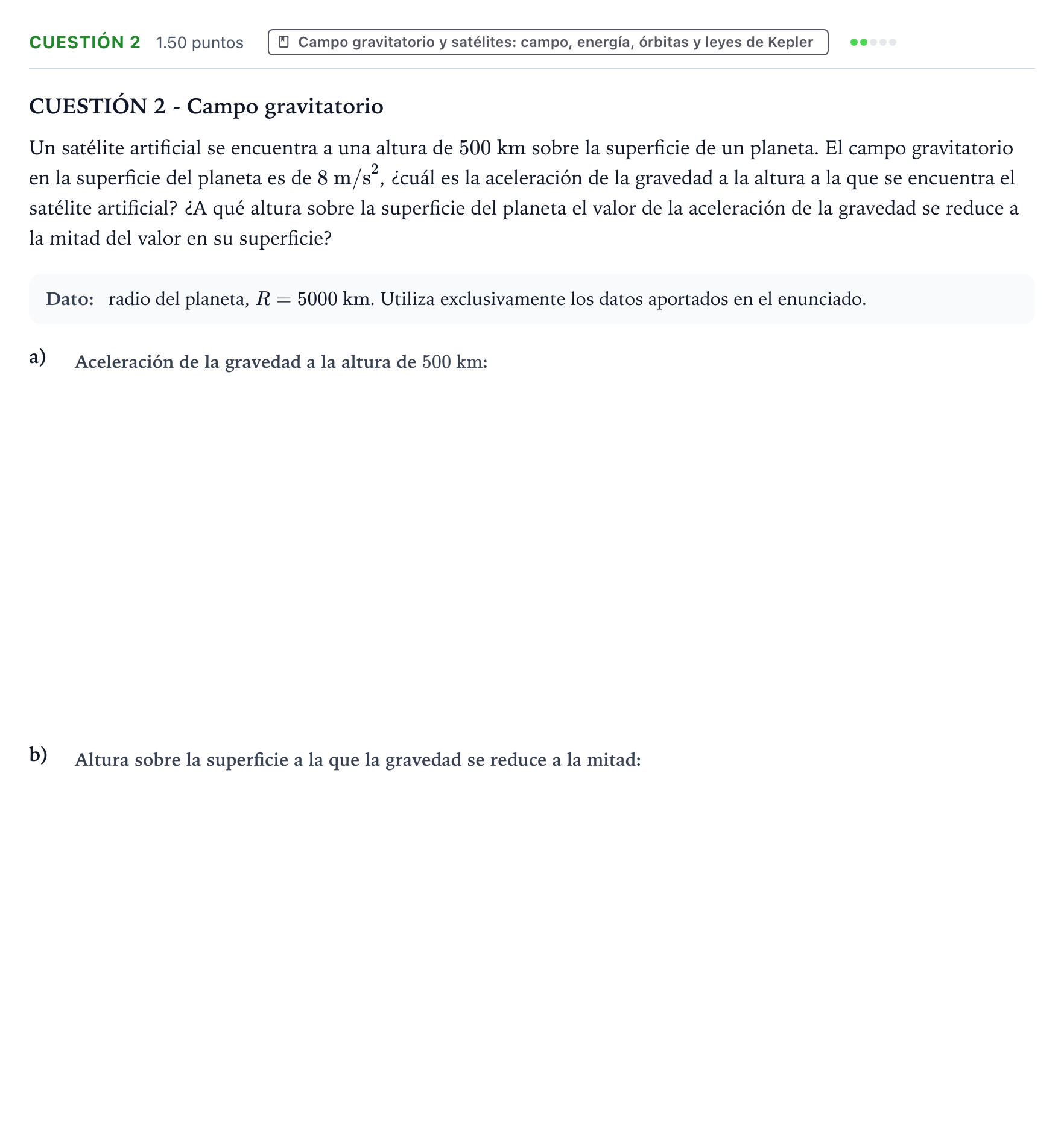 Enunciado: Cuestión 2 · Física PAU Valencia Ordinaria 2024