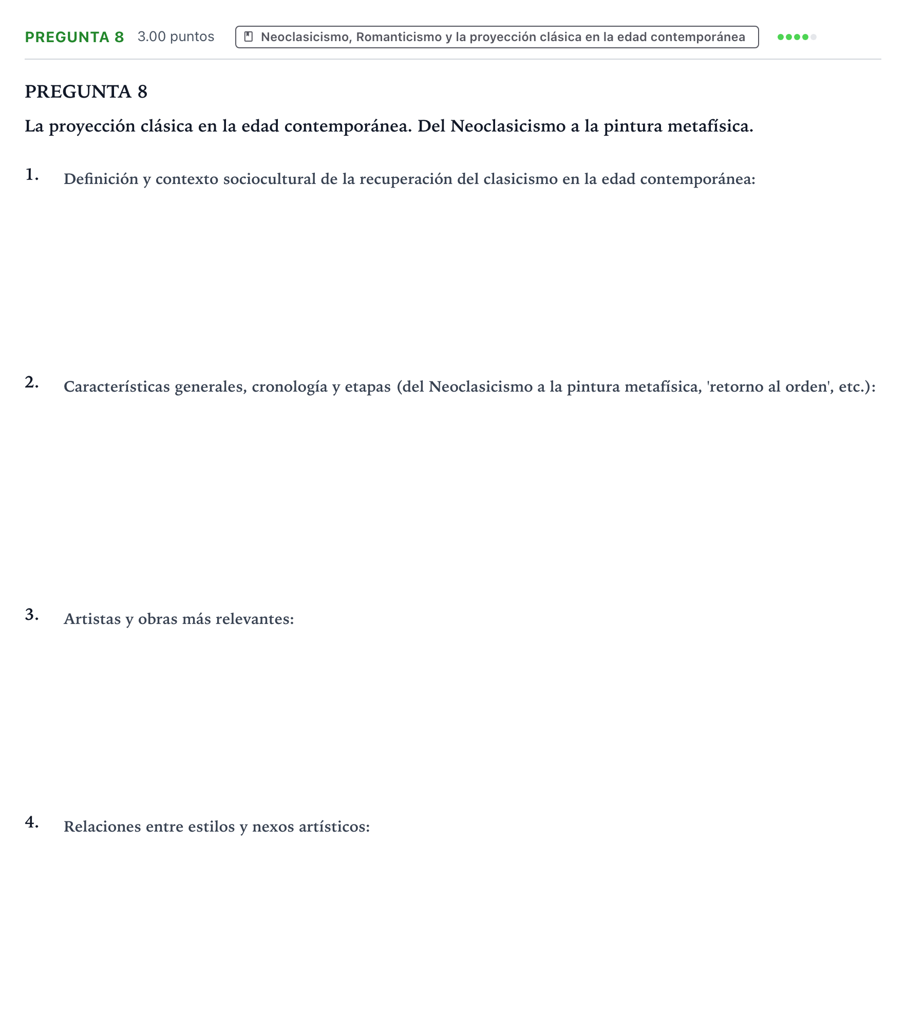 Enunciado: Pregunta 8 · Fundamentos Artísticos PAU Valencia Extraordinaria 2024