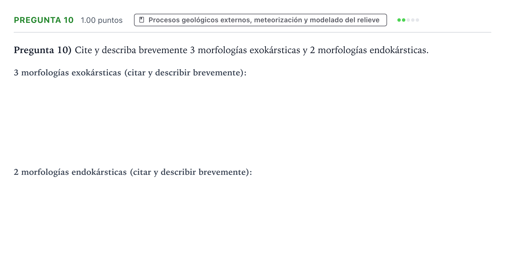 Enunciado: Pregunta 10 · Geología y Ciencias Ambientales PAU Valencia Extraordinaria 2024