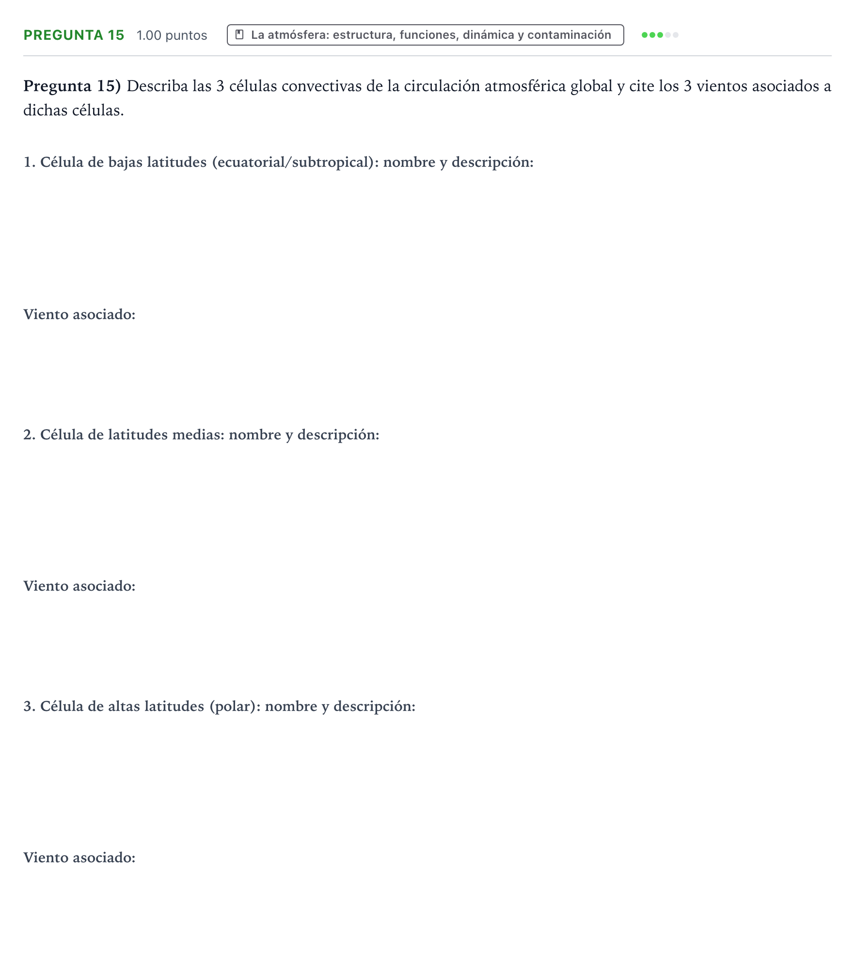 Enunciado: Pregunta 15 · Geología y Ciencias Ambientales PAU Valencia Ordinaria 2024
