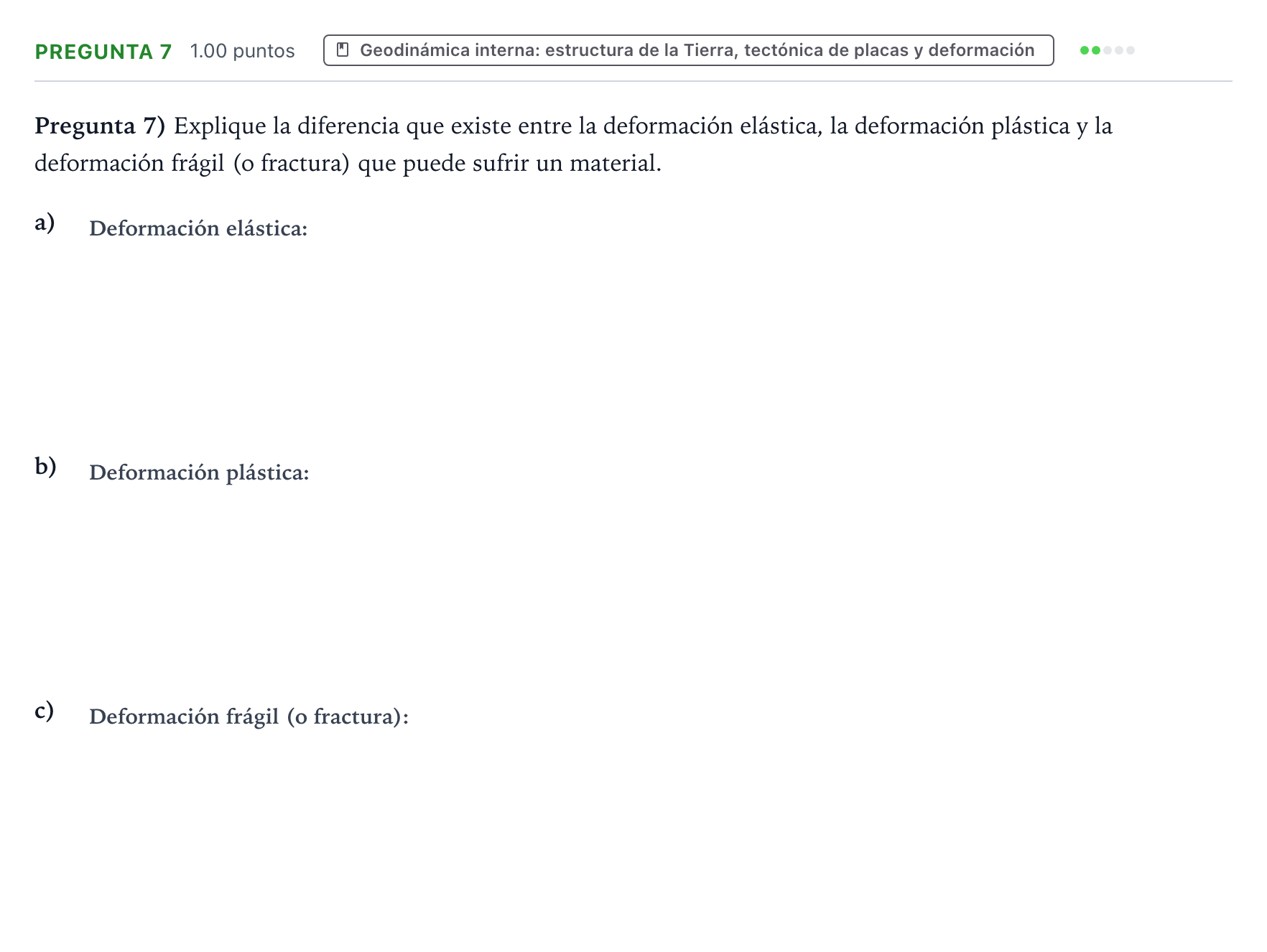 Enunciado: Pregunta 7 · Geología y Ciencias Ambientales PAU Valencia Ordinaria 2024