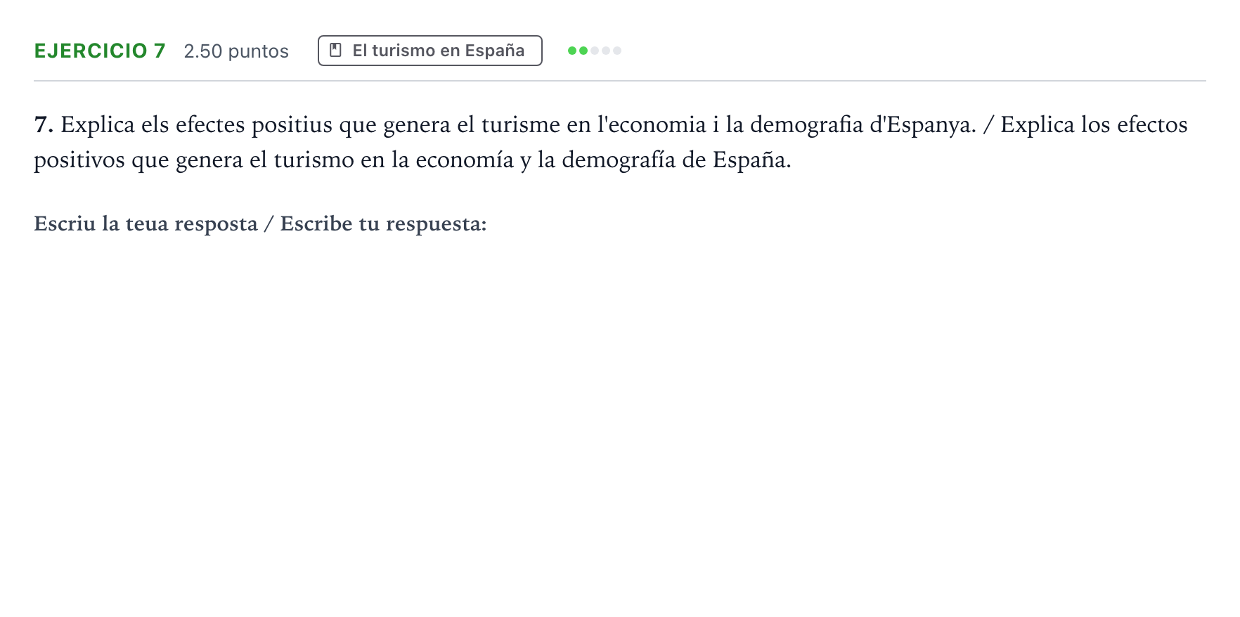 Enunciado: Problema 7 · Geografía PAU Valencia Ordinaria 2024