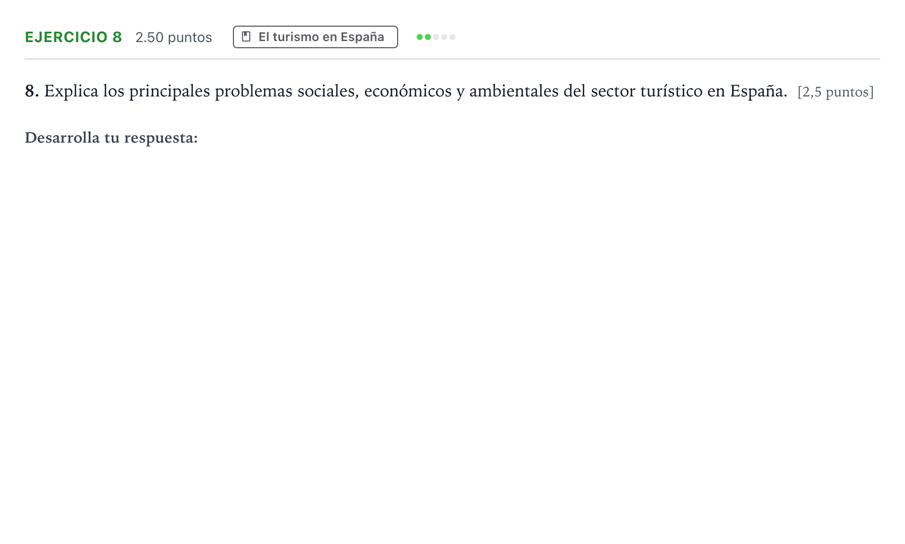 Enunciado: Problema 8 · Geografía PAU Valencia Ordinaria 2024