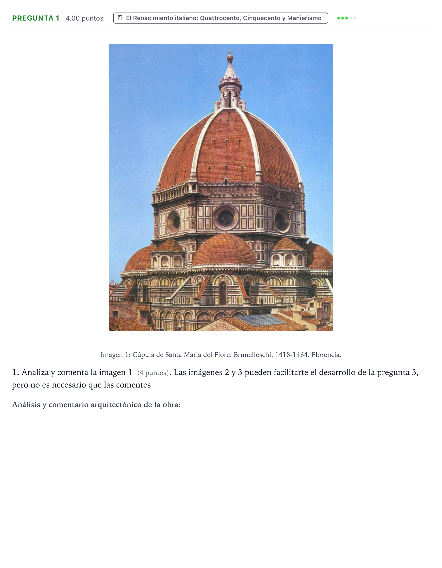 Enunciado: Pregunta 1 · Historia del Arte PAU Valencia Extraordinaria 2024