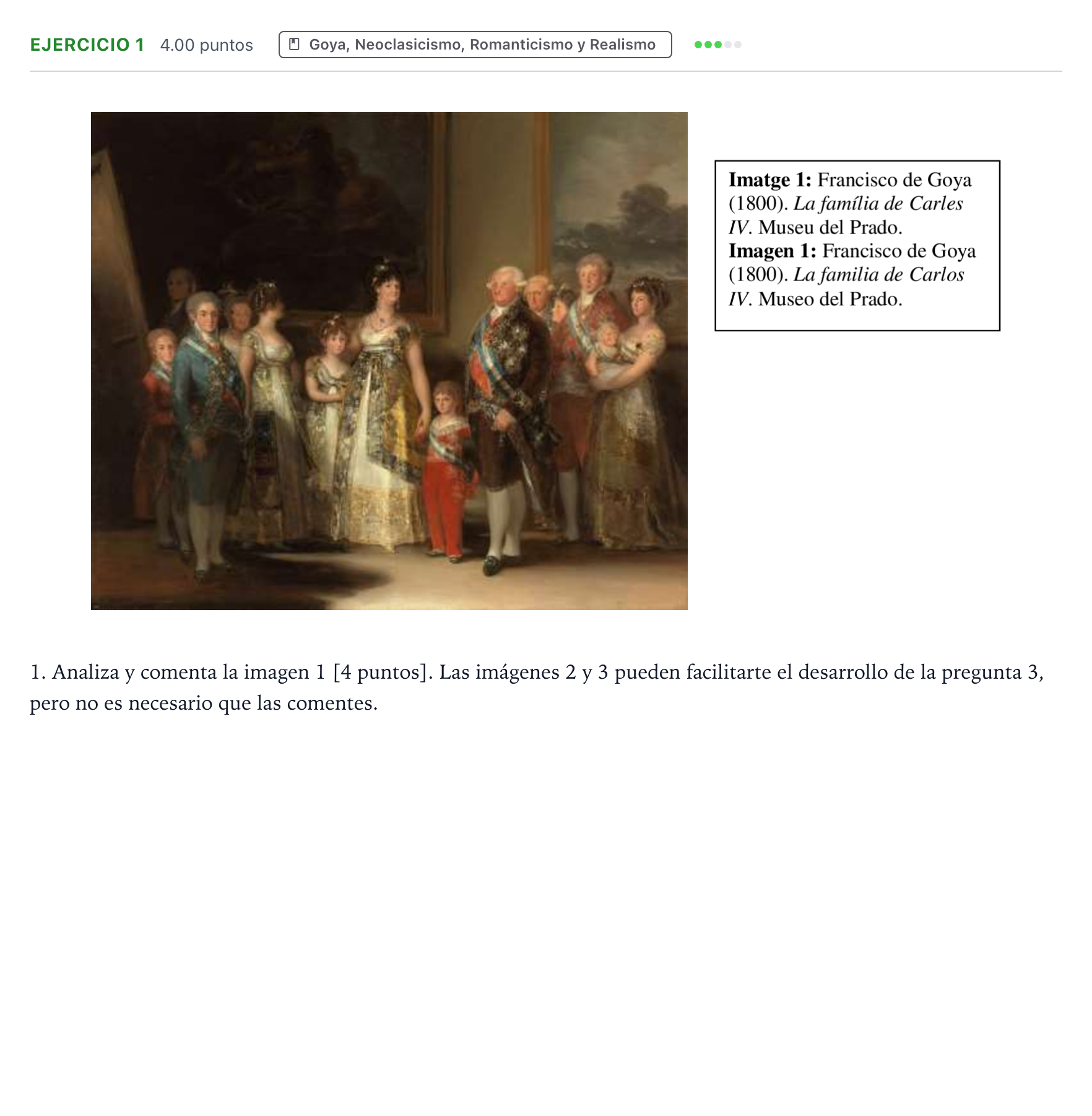Enunciado: Problema 1 · Historia del Arte PAU Valencia Ordinaria 2024