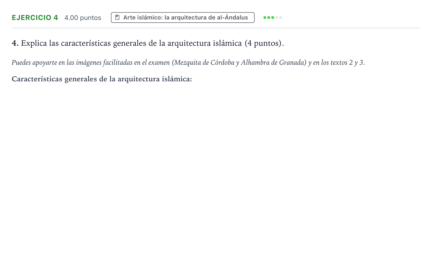 Enunciado: Problema 4 · Historia del Arte PAU Valencia Ordinaria 2024