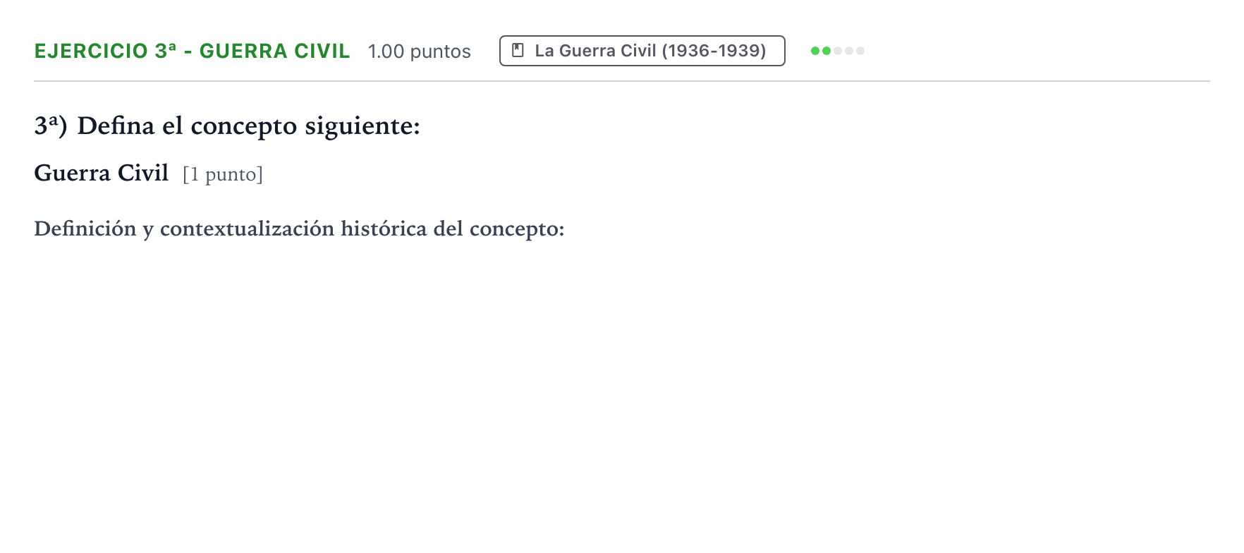 Enunciado: Ejercicio 3ª - Guerra Civil · Historia de España PAU Valencia Ordinaria 2024