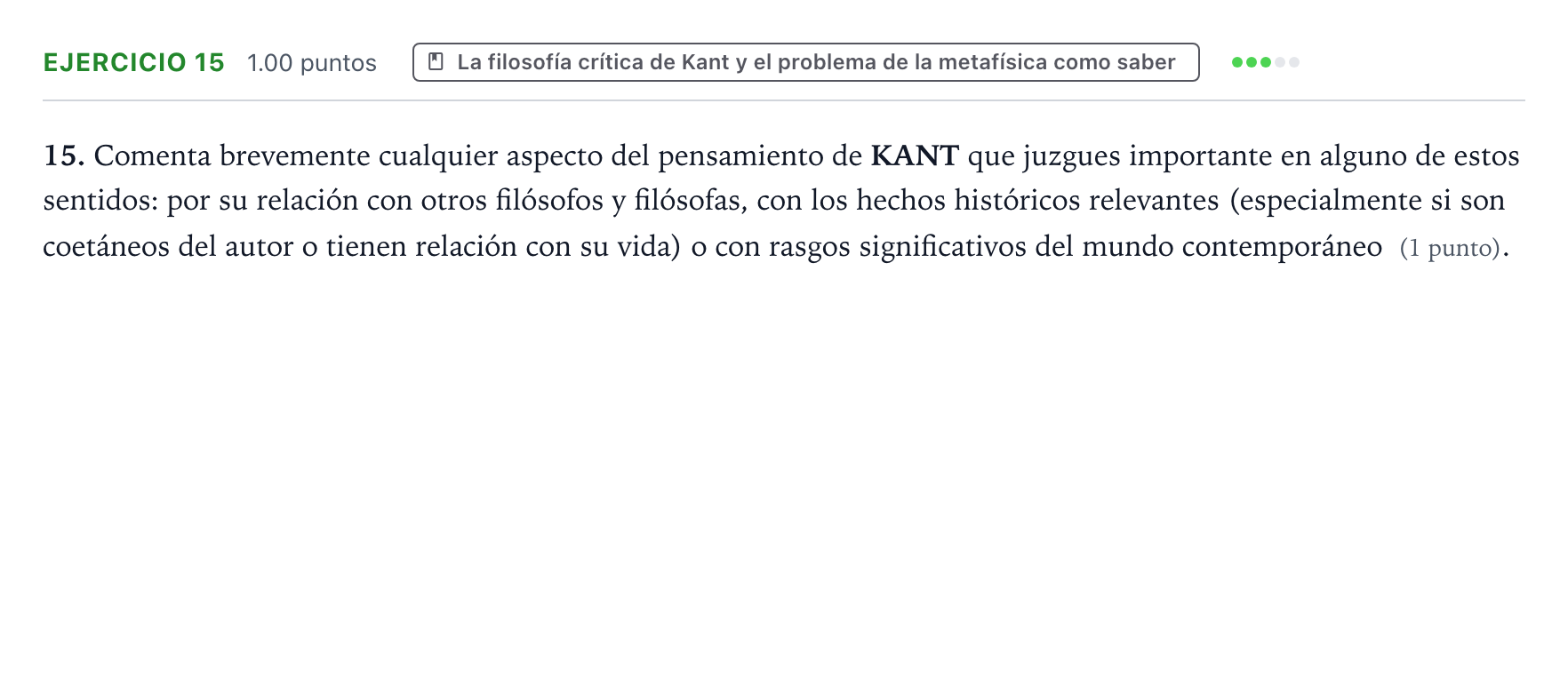 Enunciado: Problema 15 · Historia de la Filosofía PAU Valencia Ordinaria 2024