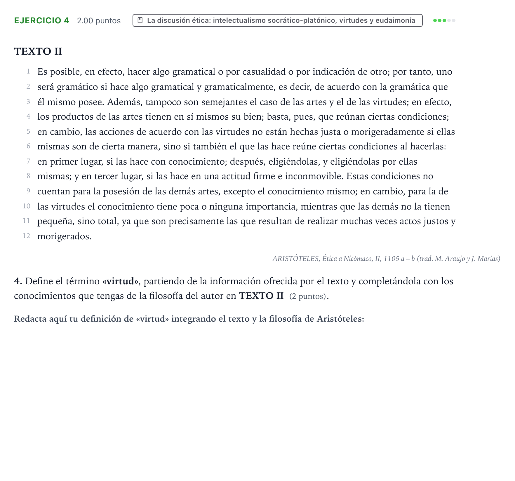 Enunciado: Problema 4 · Historia de la Filosofía PAU Valencia Ordinaria solapamiento 2024