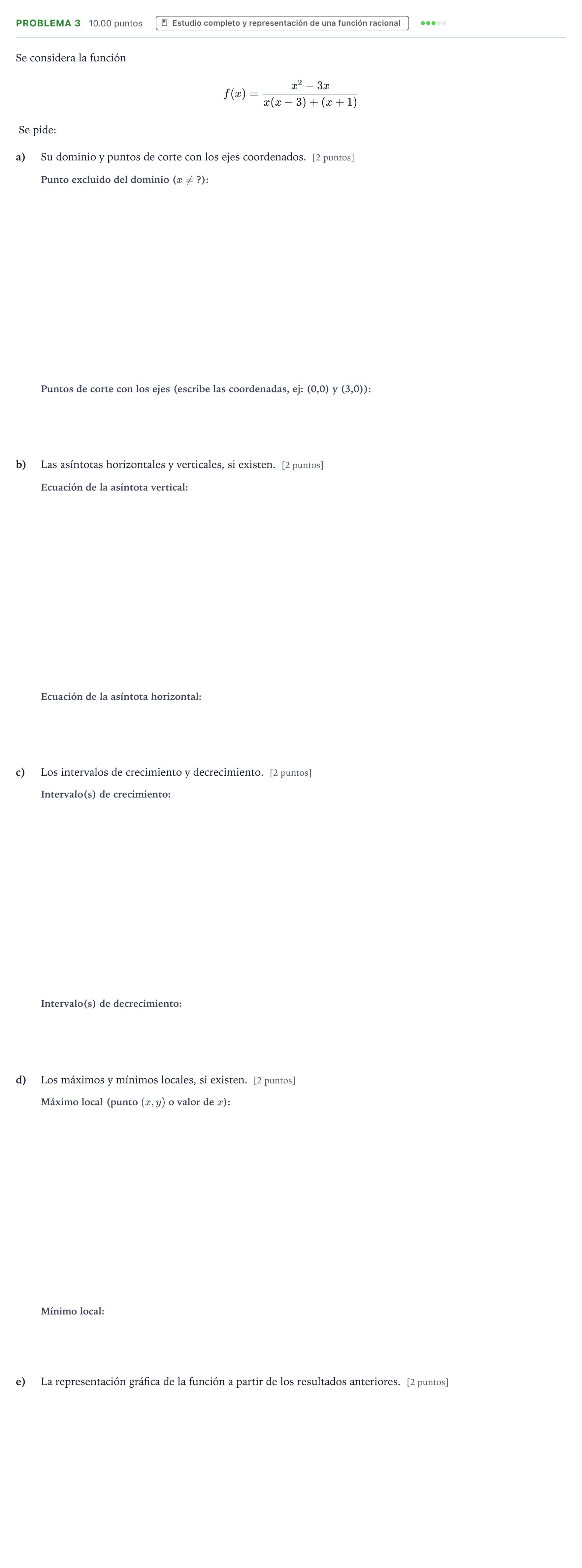 Enunciado: Problema 3 · Matemáticas aplicadas a las Ciencias Sociales II PAU Valencia Ordinaria 2024