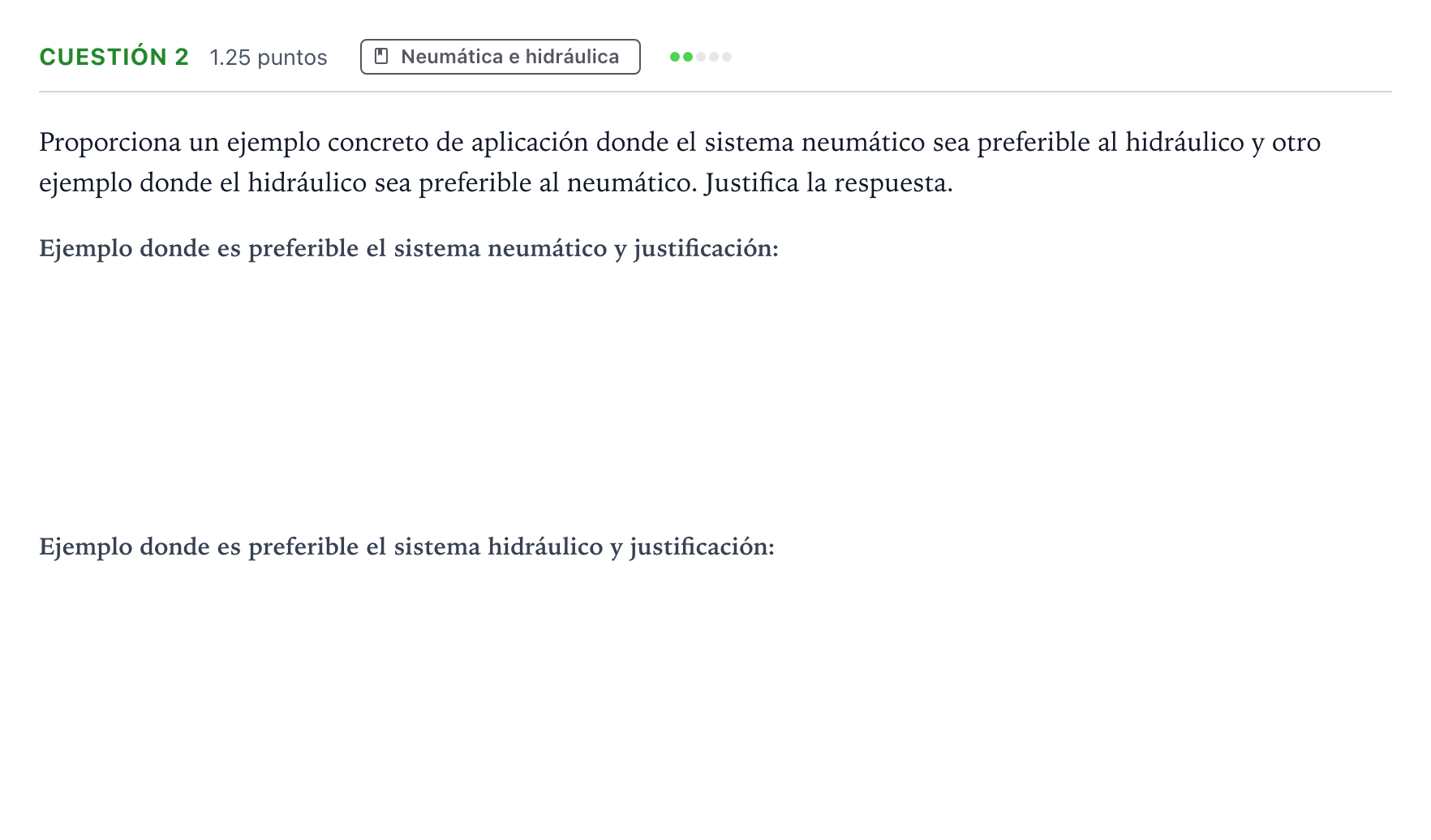 Enunciado: Cuestión 2 · Tecnología e Ingeniería II PAU Valencia Ordinaria 2024