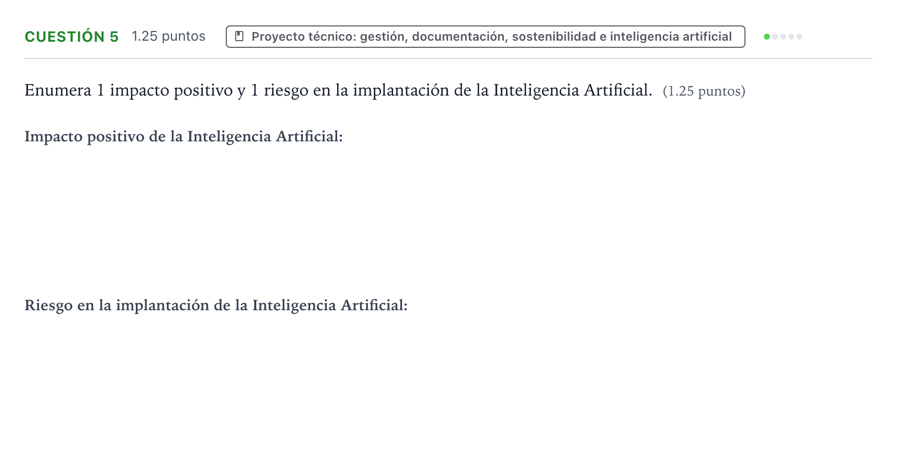 Enunciado: Cuestión 5 · Tecnología e Ingeniería II PAU Valencia Ordinaria 2024