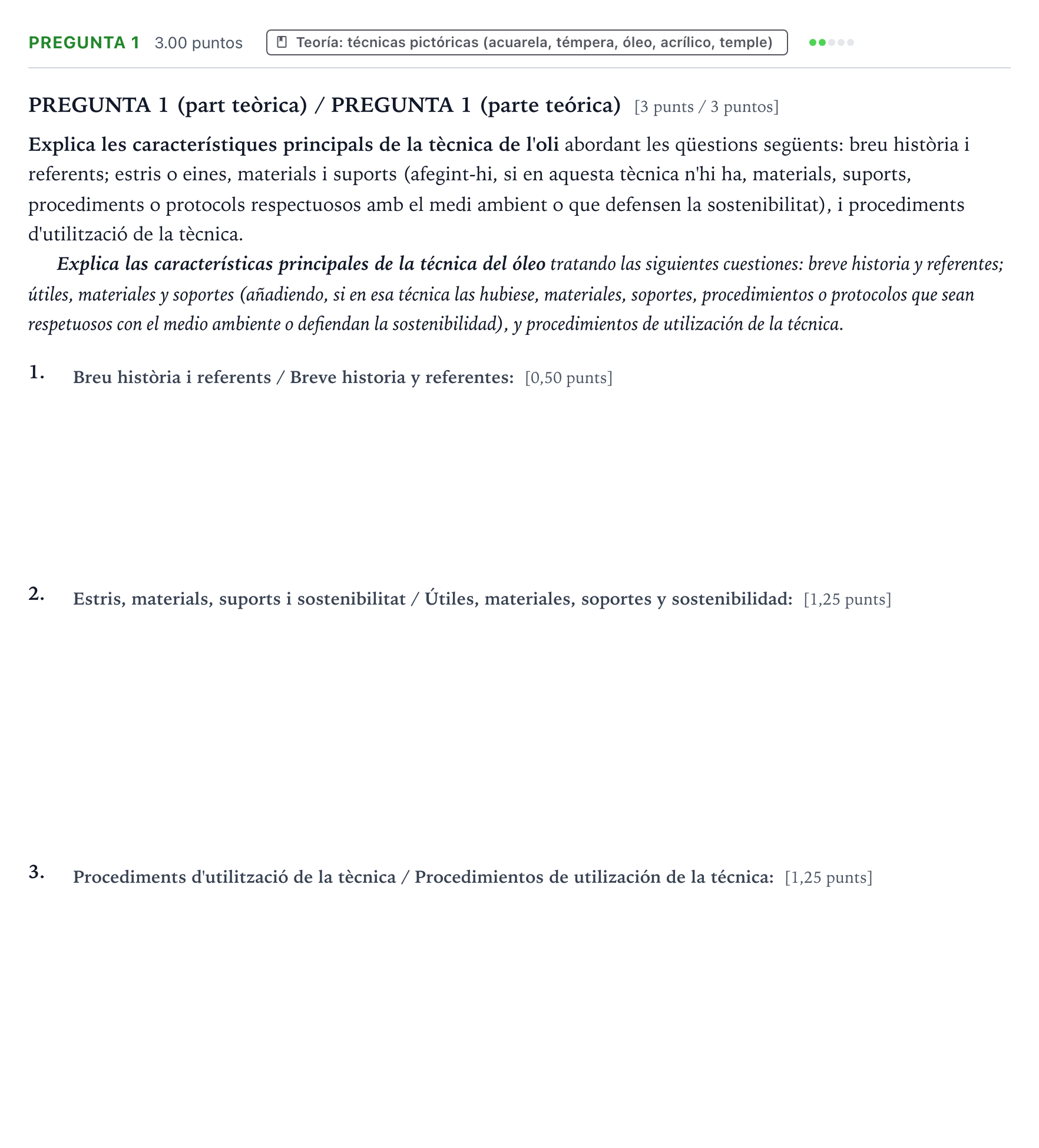 Enunciado: Pregunta 1 · Técnicas de Expresión Gráfico-Plástica PAU Valencia Ordinaria 2024