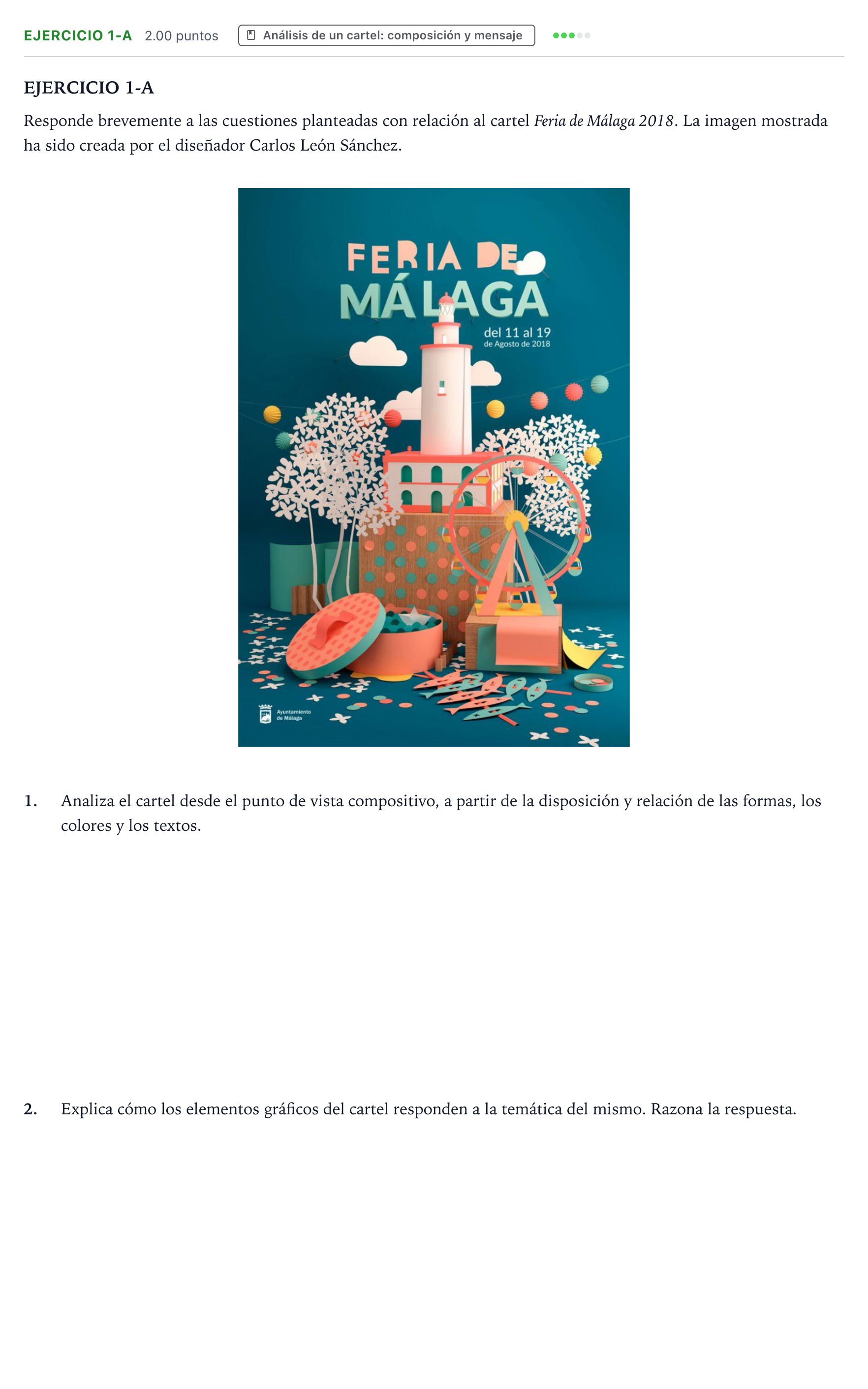 Enunciado: Ejercicio 1-A · Diseño PAU Valencia Ordinaria 2023