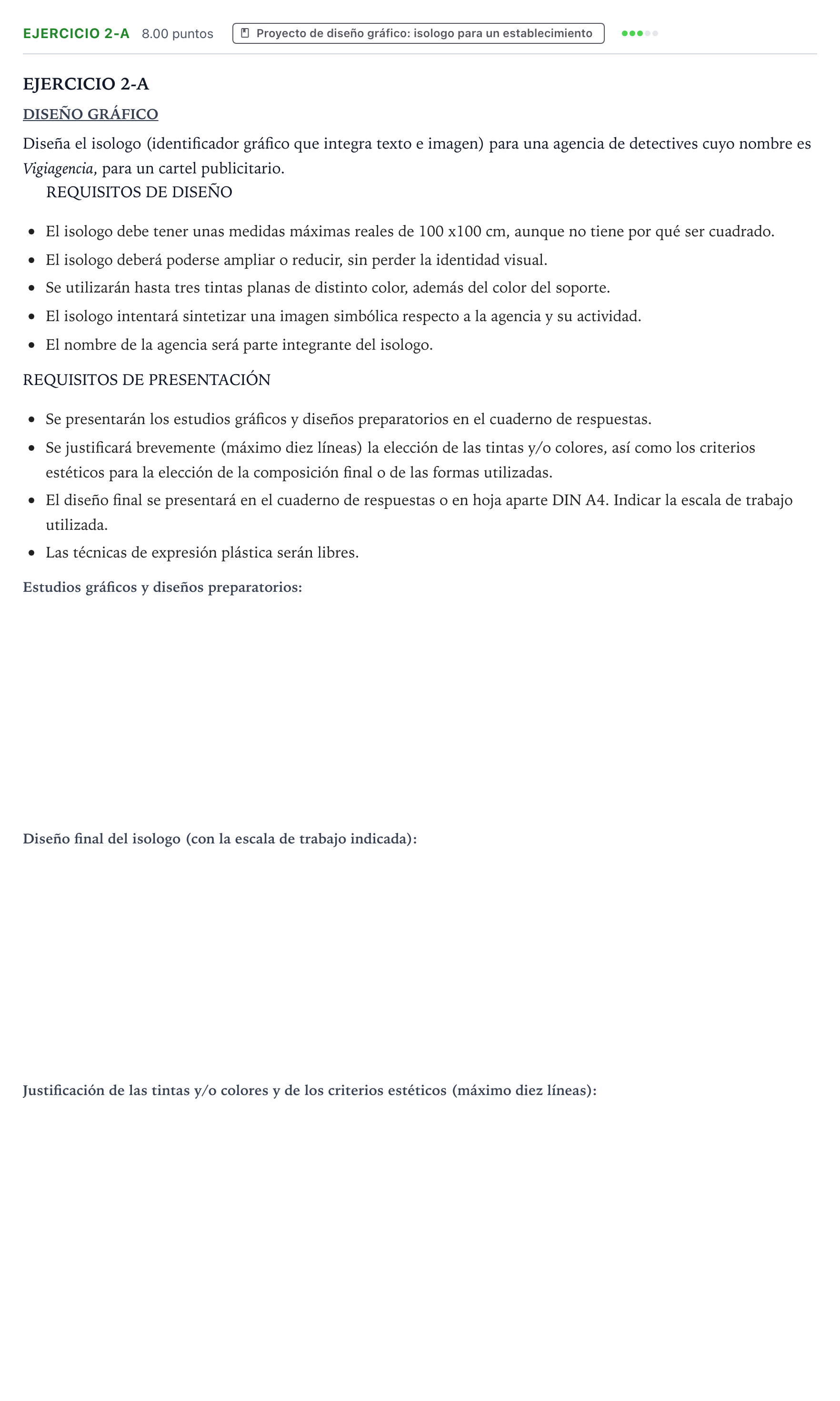 Enunciado: Ejercicio 2-A · Diseño PAU Valencia Ordinaria 2023