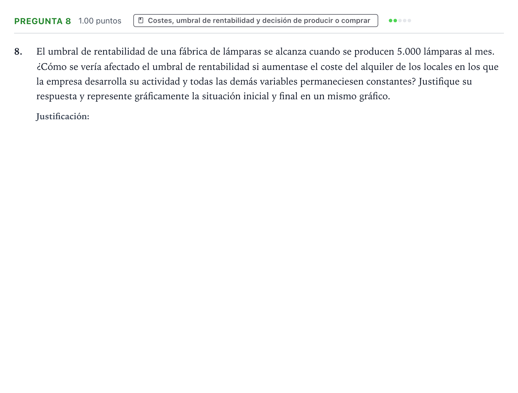 Enunciado: Pregunta 8 · Empresa y Diseño de Modelos de Negocio PAU Valencia Extraordinaria 2023