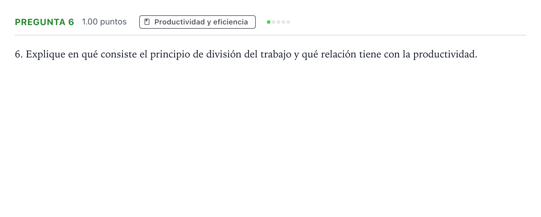 Enunciado: Pregunta 6 · Empresa y Diseño de Modelos de Negocio PAU Valencia Ordinaria 2023