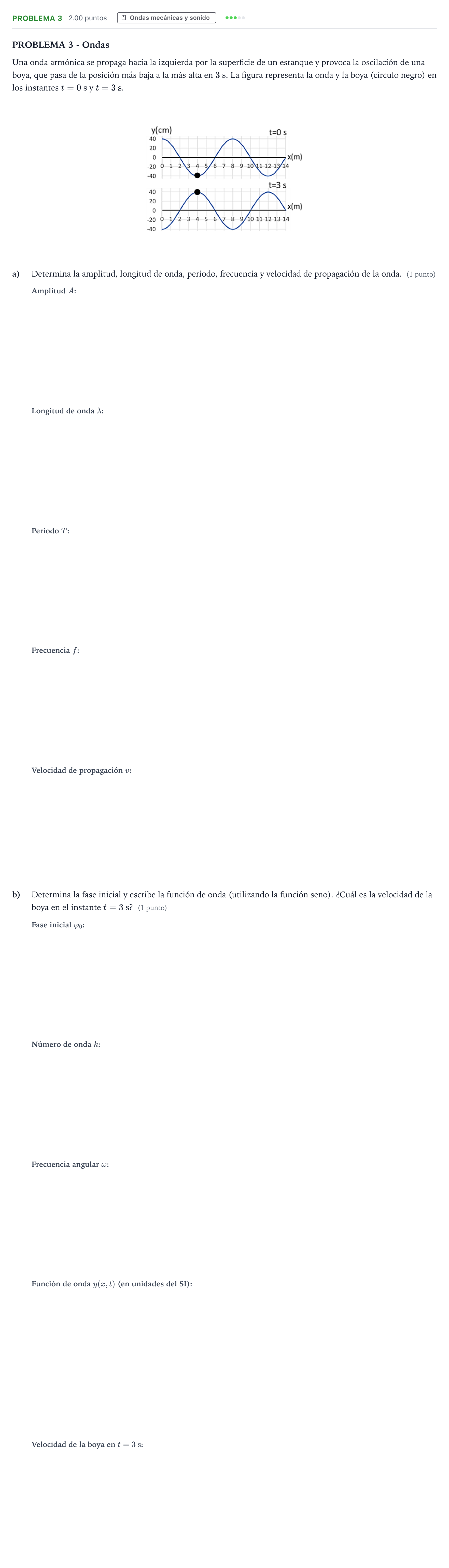 Enunciado: Problema 3 - Ondas · Física PAU Valencia Ordinaria 2023