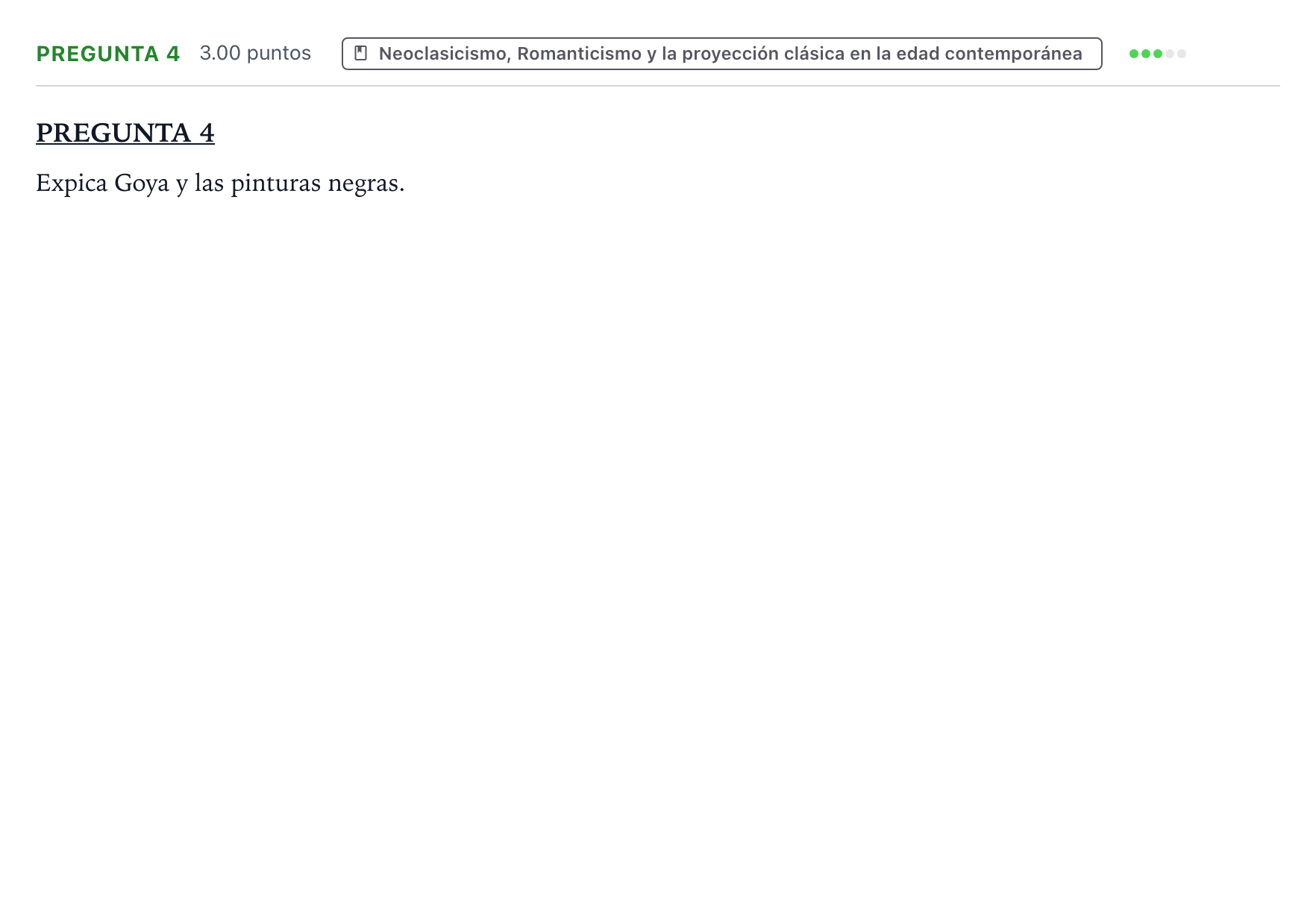 Enunciado: Pregunta 4 · Fundamentos Artísticos PAU Valencia Ordinaria 2023