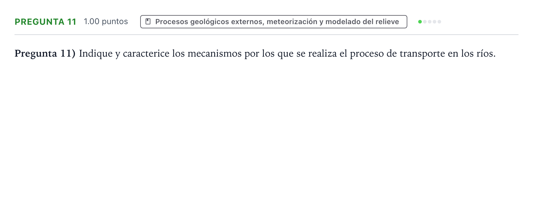 Enunciado: Pregunta 11 · Geología y Ciencias Ambientales PAU Valencia Ordinaria 2023