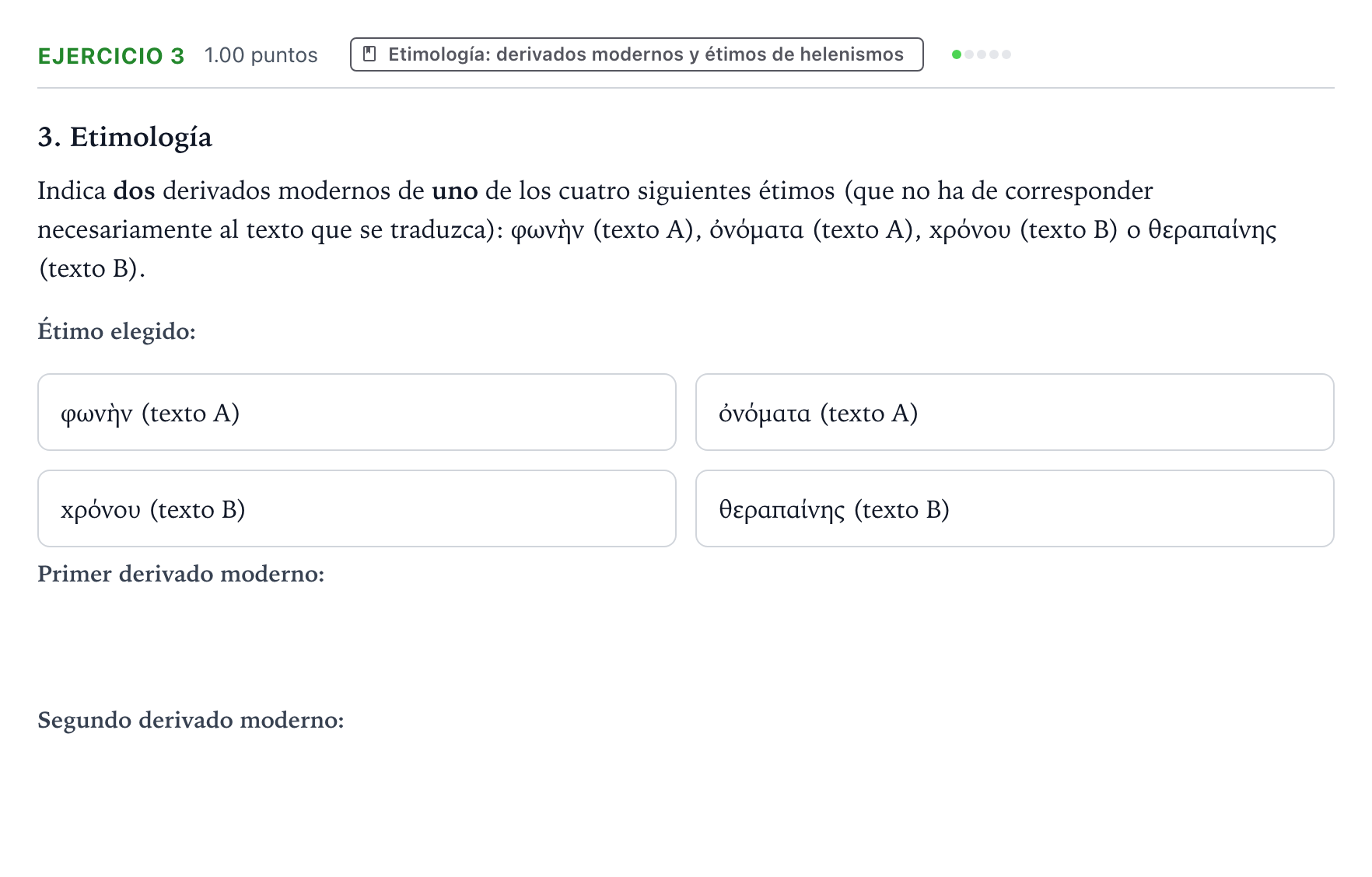 Enunciado: Problema 3 · Griego II PAU Valencia Ordinaria 2023