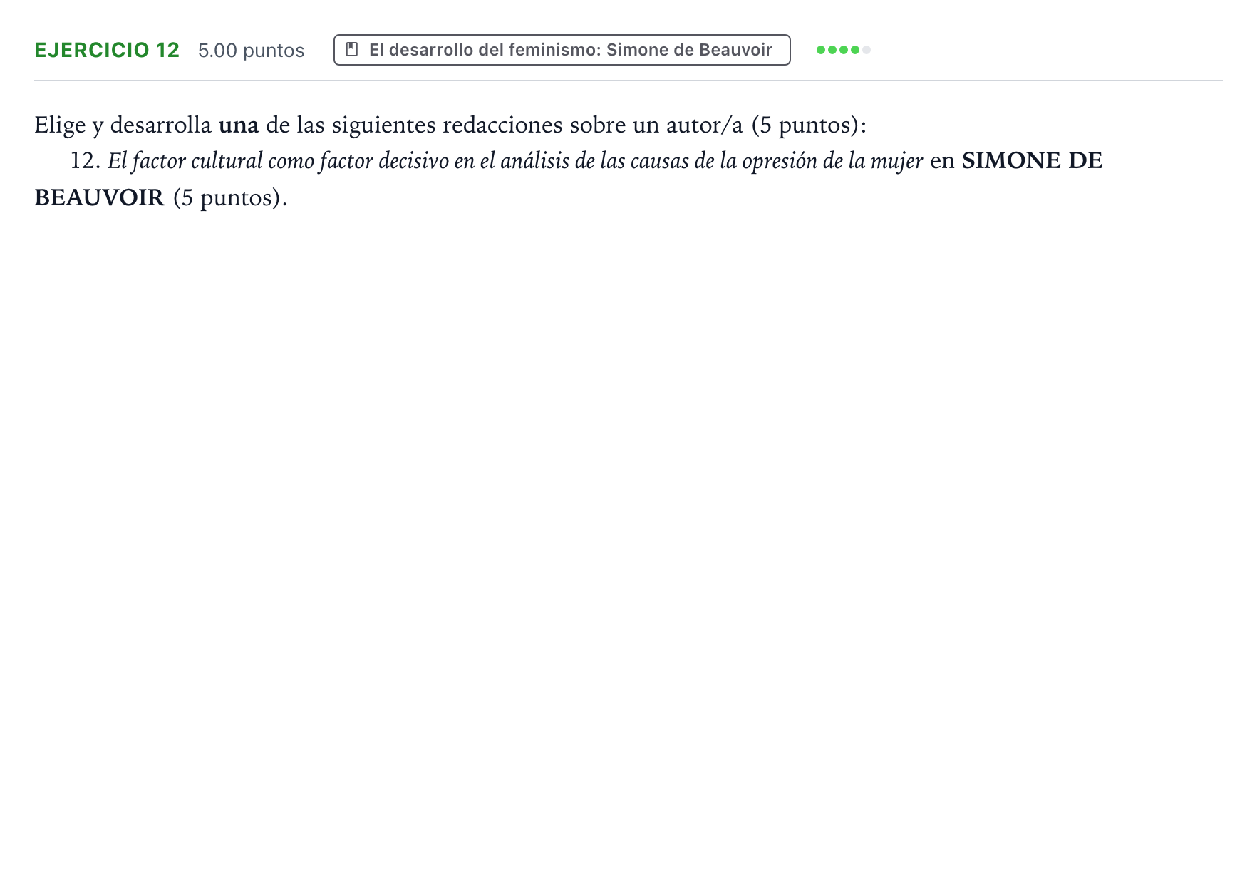 Enunciado: Problema 12 · Historia de la Filosofía PAU Valencia Ordinaria 2023