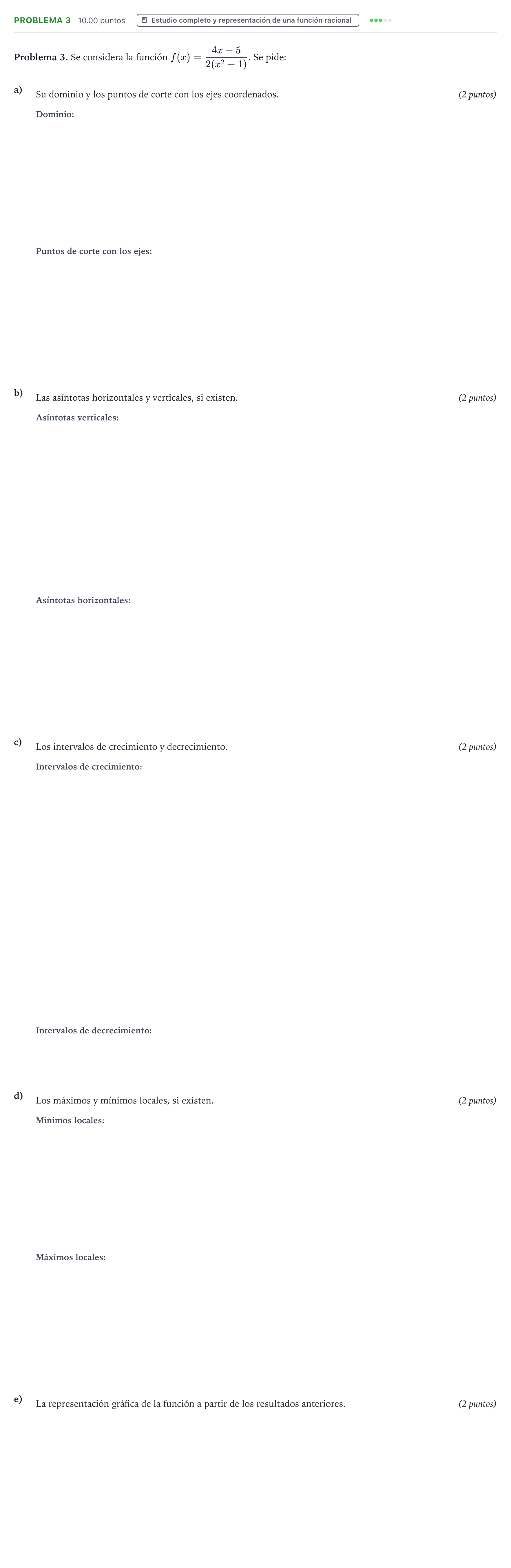 Enunciado: Problema 3 · Matemáticas aplicadas a las Ciencias Sociales II PAU Valencia Extraordinaria 2023