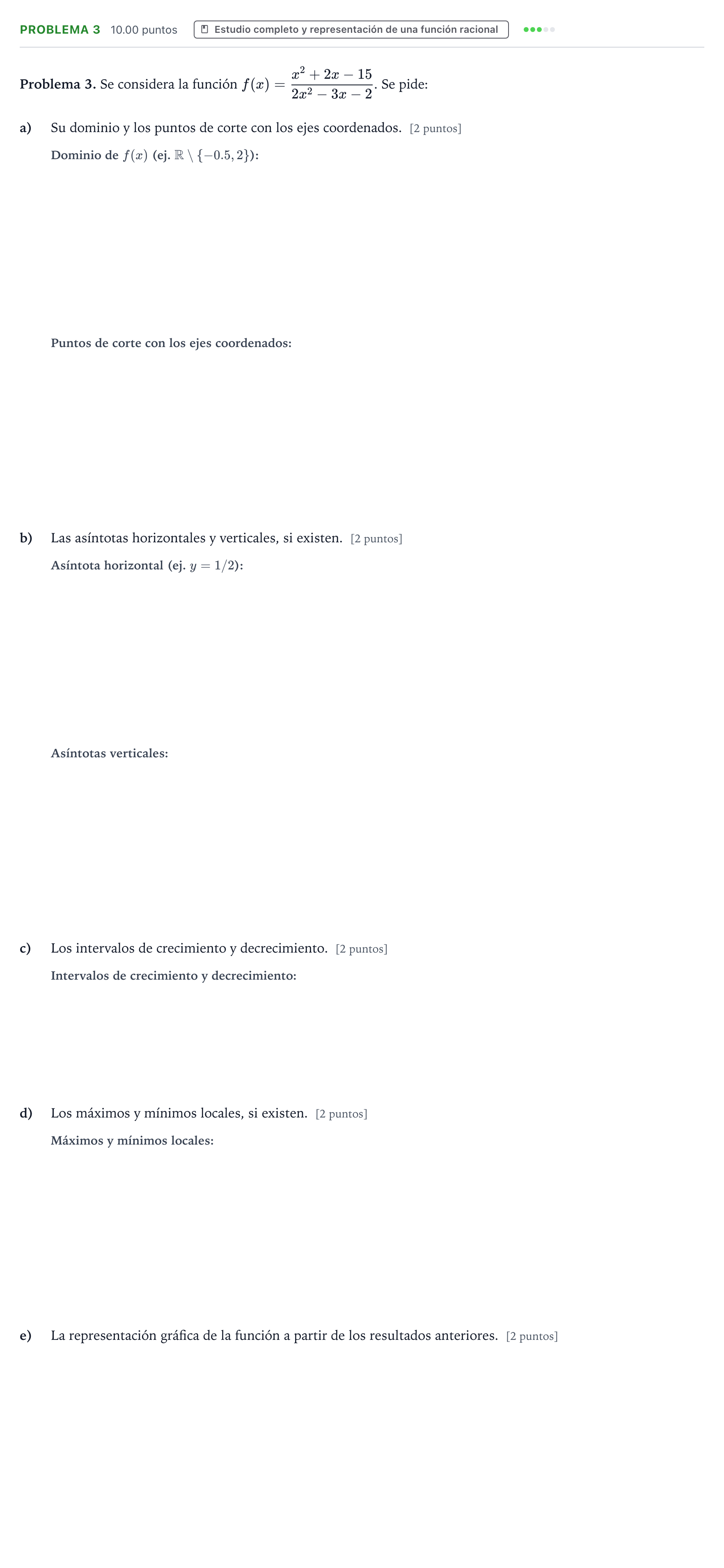 Enunciado: Problema 3 · Matemáticas aplicadas a las Ciencias Sociales II PAU Valencia Ordinaria 2023