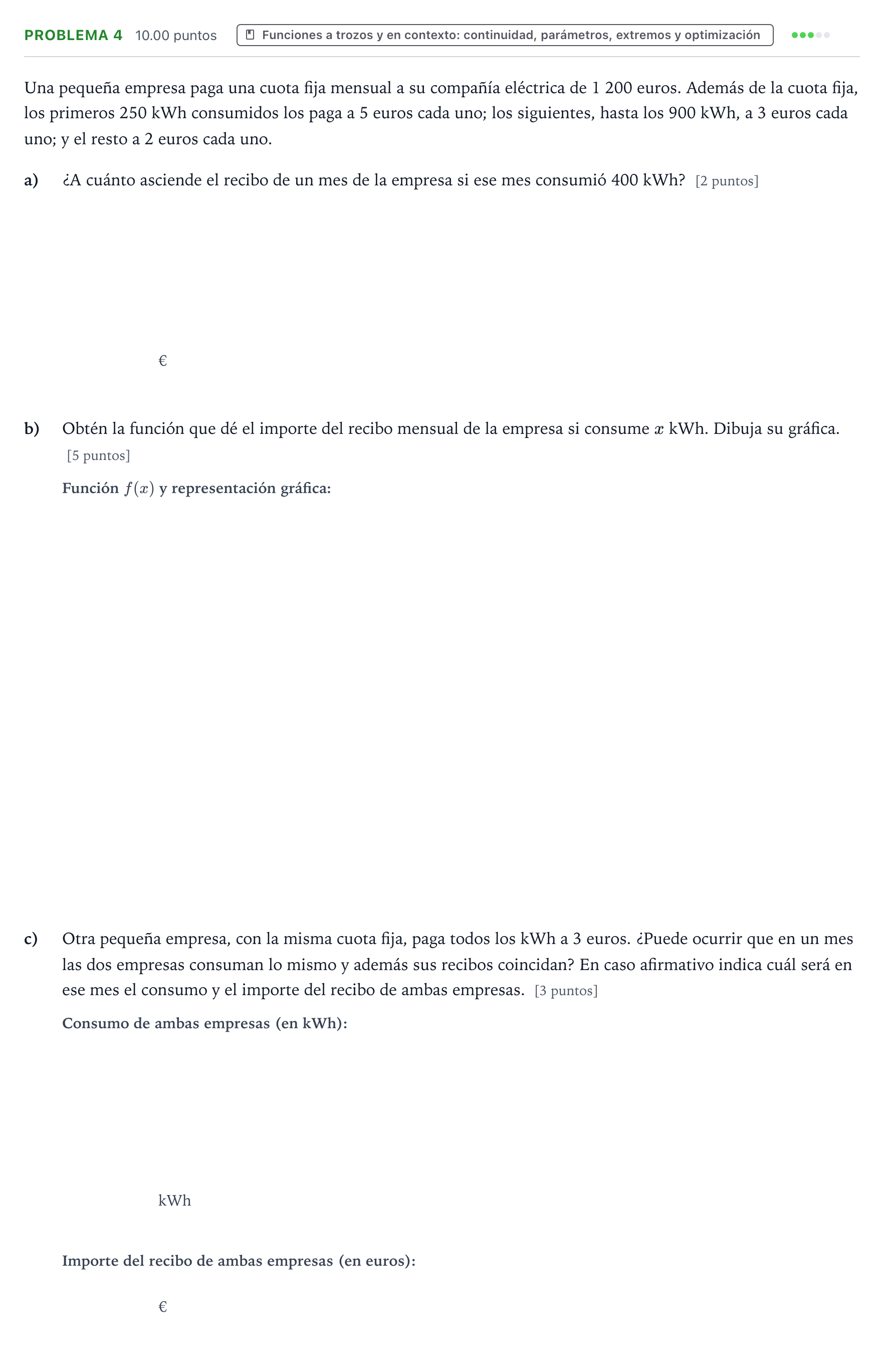 Enunciado: Problema 4 · Matemáticas aplicadas a las Ciencias Sociales II PAU Valencia Ordinaria 2023
