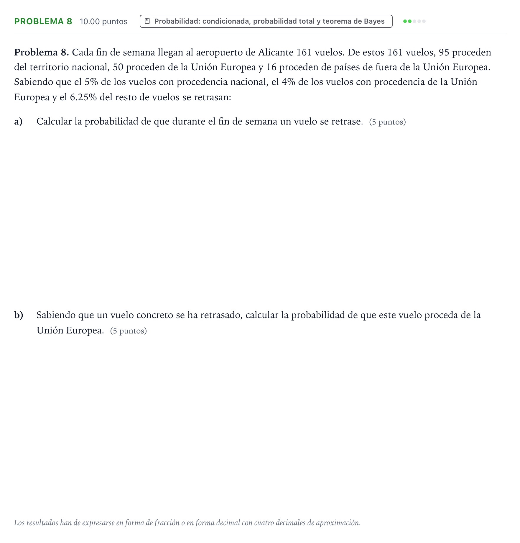 Enunciado: Problema 8 · Matemáticas II PAU Valencia Ordinaria 2023