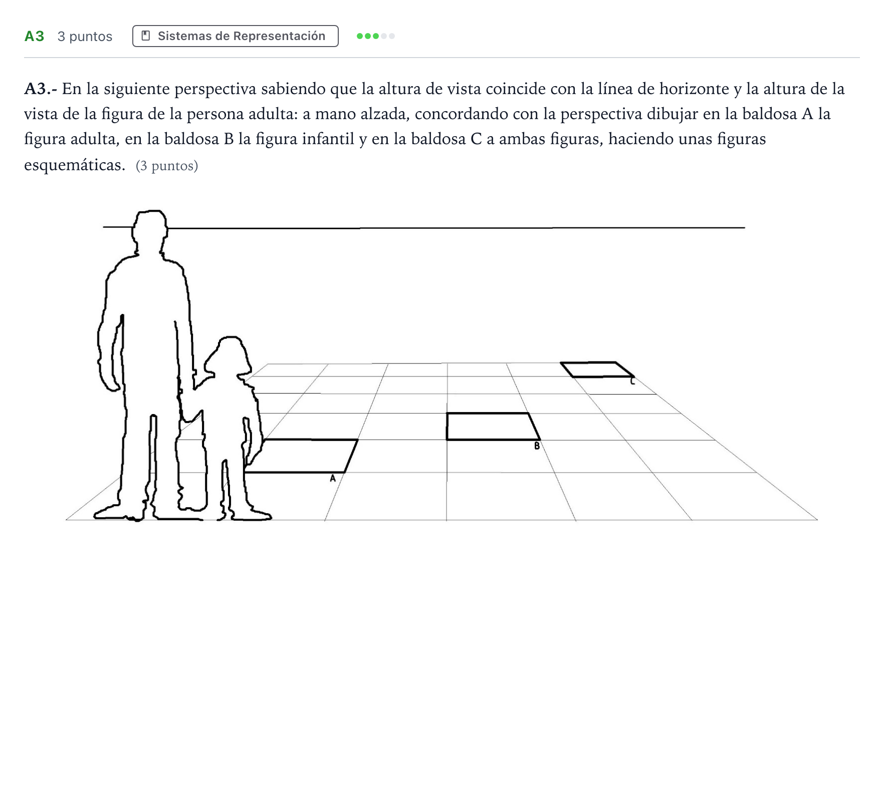 Enunciado: Ejercicio A3 · Dibujo Técnico Aplicado a las Artes Plásticas y al Diseño II PAU Madrid Extraordinaria 2024
